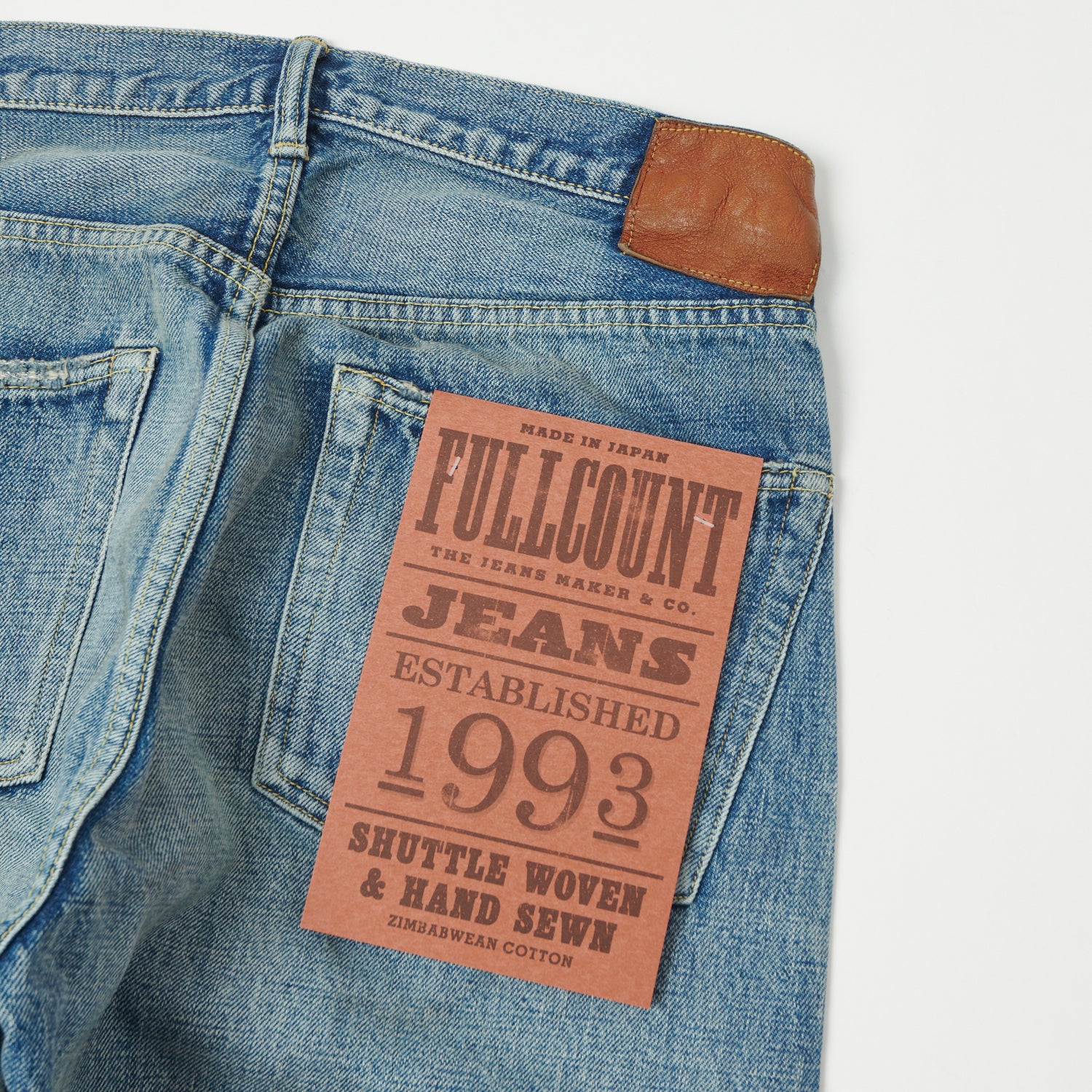 FULLCOUNT 1110 13.7oz Slim Tapered Jean - 'Dartford' Wash - Image 2