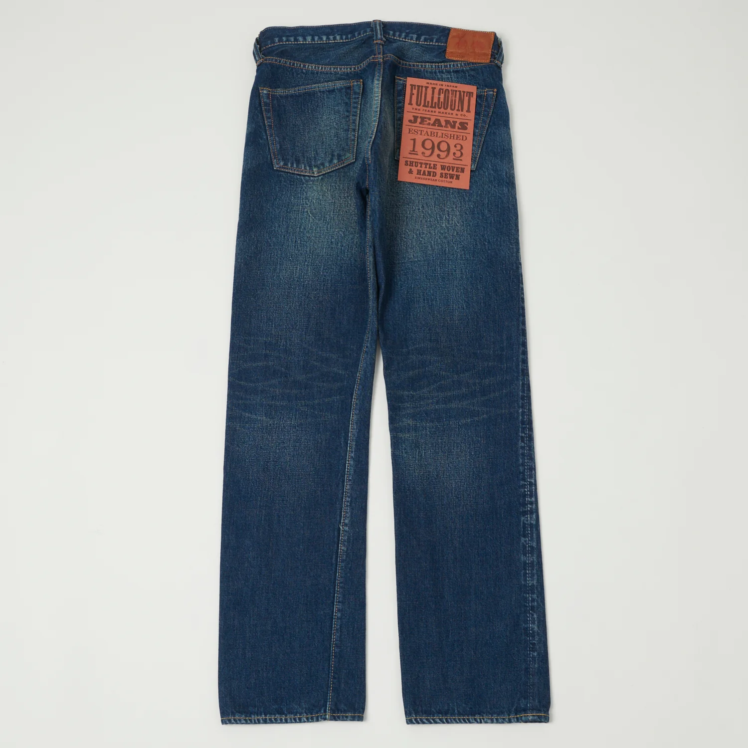 FULLCOUNT 1108 13.7oz Regular Straight Jean - 'More Than Real' Wash - Image 3