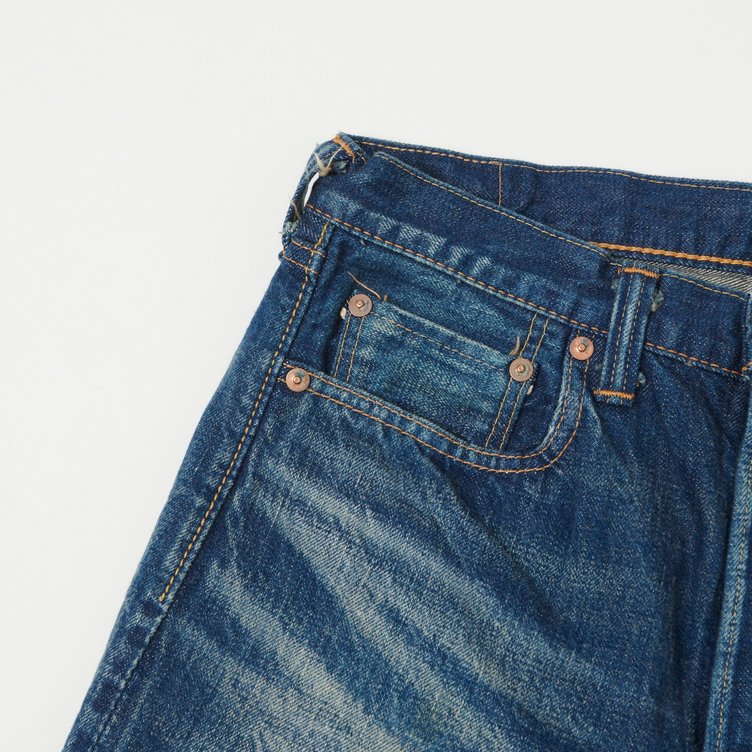 FULLCOUNT 1108 13.7oz Regular Straight Jean - 'More Than Real' Wash - Image 5