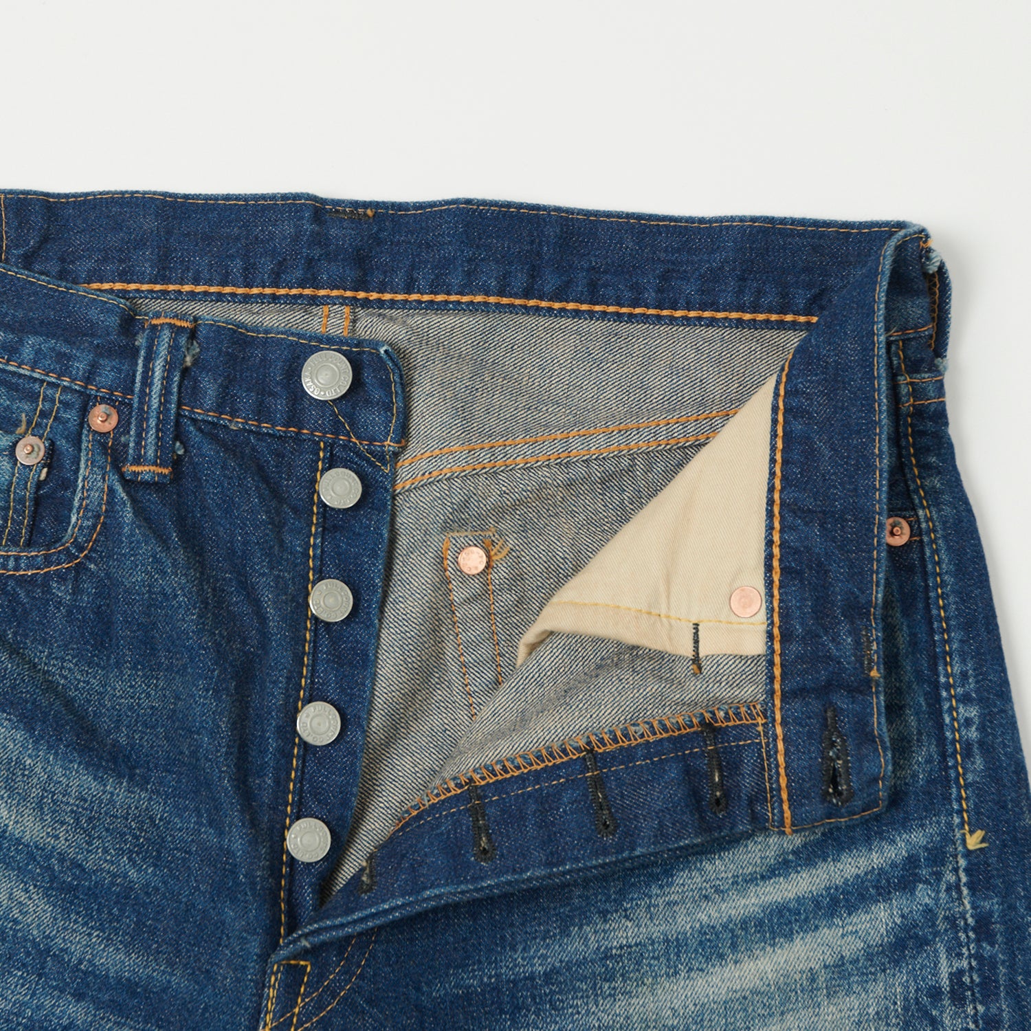 FULLCOUNT 1108 13.7oz Regular Straight Jean - 'More Than Real' Wash - Image 6
