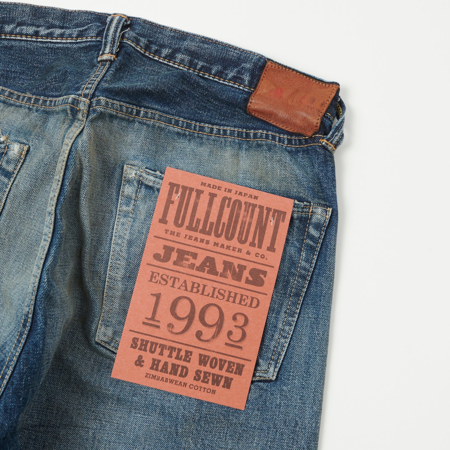 FULLCOUNT 0105XX 15.5oz Wide Straight Jean - 'Fear of the Dark' Wash - Image 2