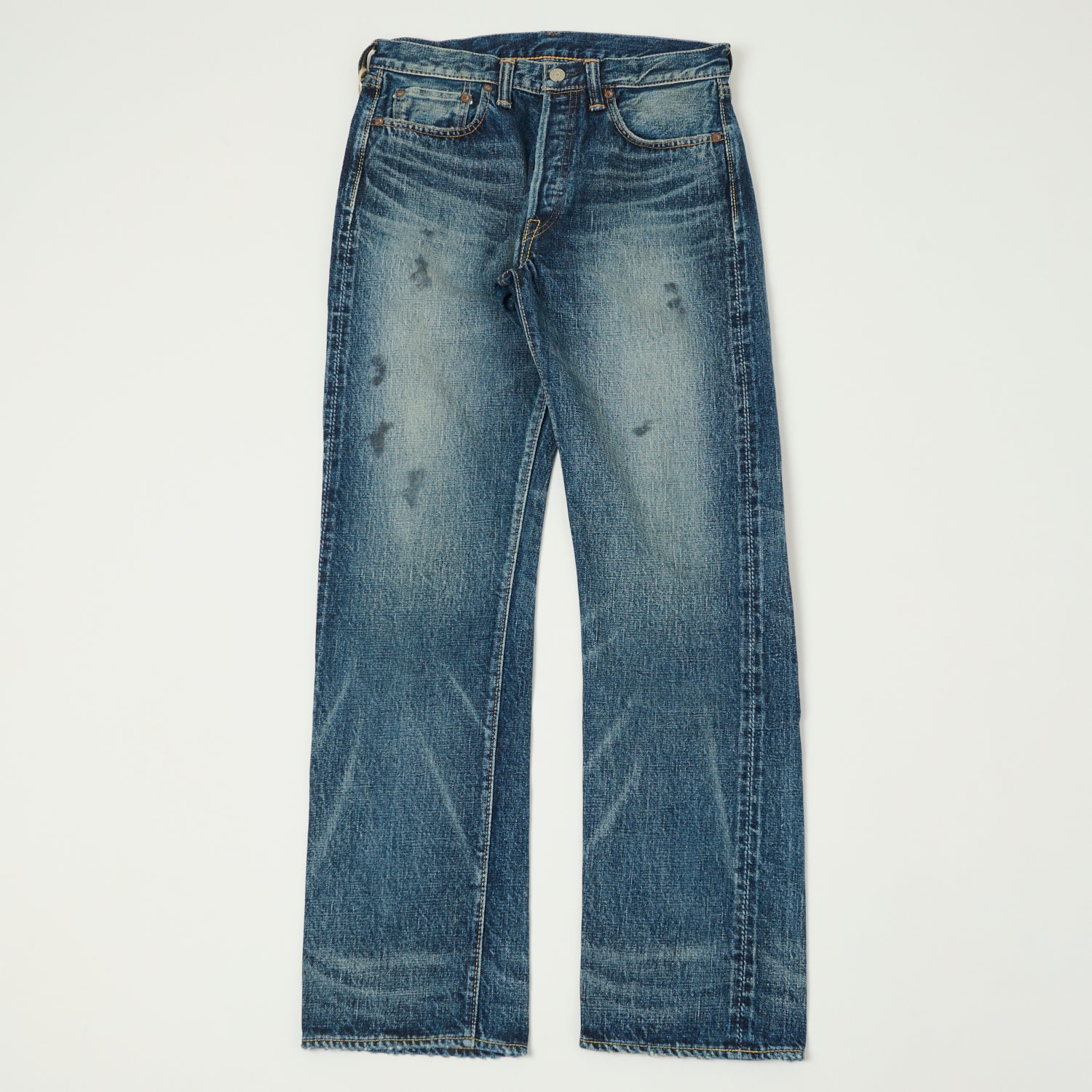 FULLCOUNT 1108XX 15.5oz Regular Straight Jean - 'Fear of the Dark' Wash