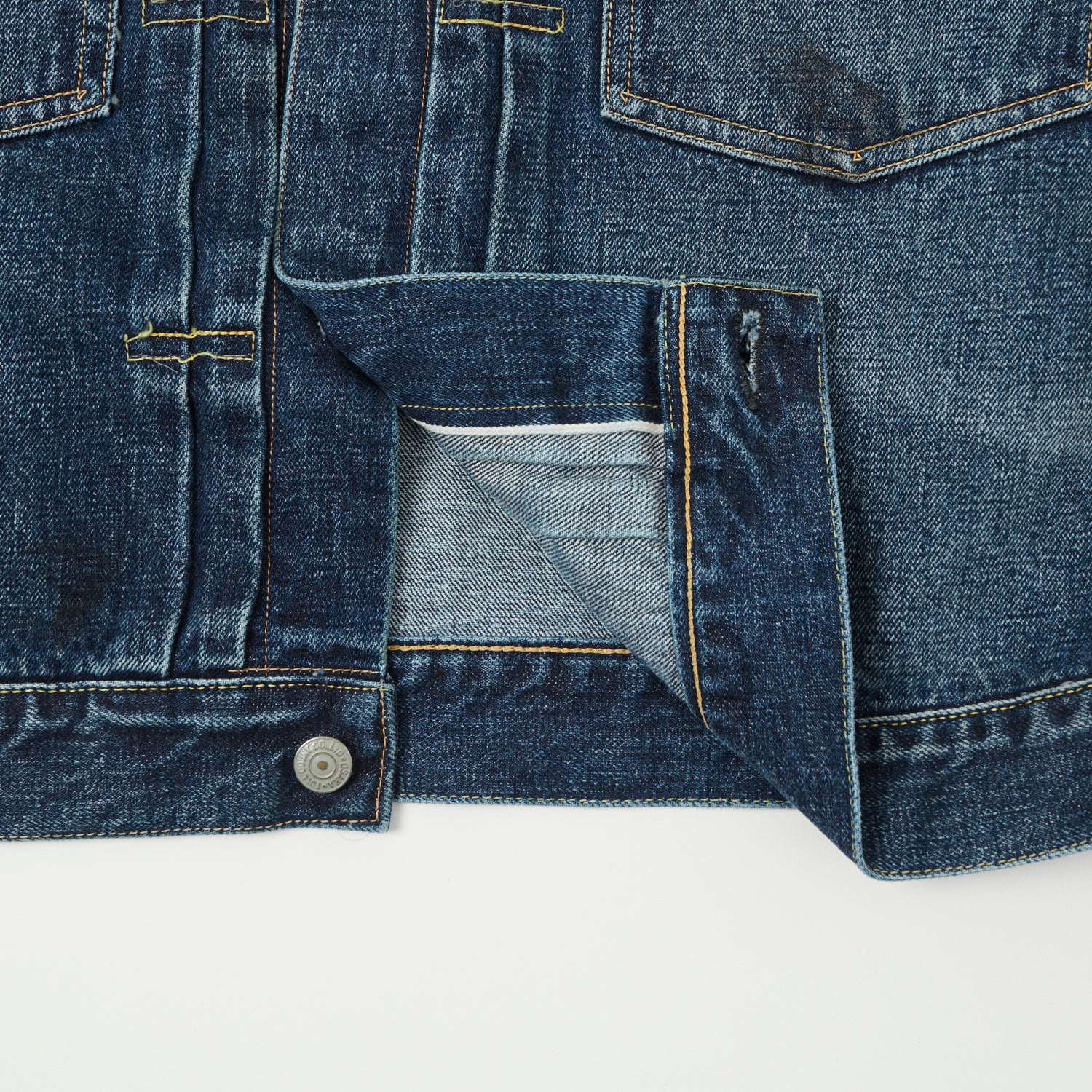 FULLCOUNT 2102XX 15.5oz Type II Denim Jacket - 'Fear of the Dark' Wash - Image 4
