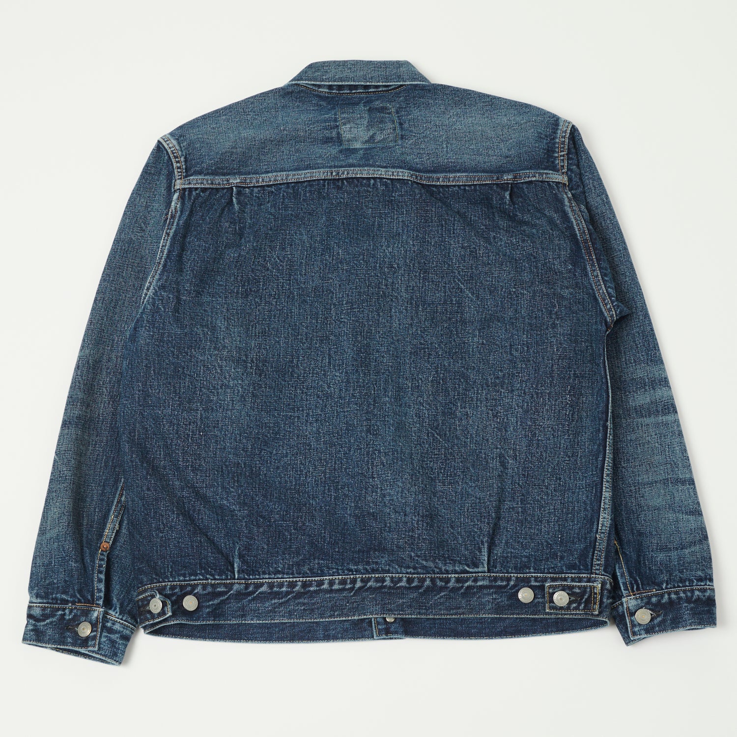 FULLCOUNT 2102XX 15.5oz Type II Denim Jacket - 'Fear of the Dark' Wash - Image 6