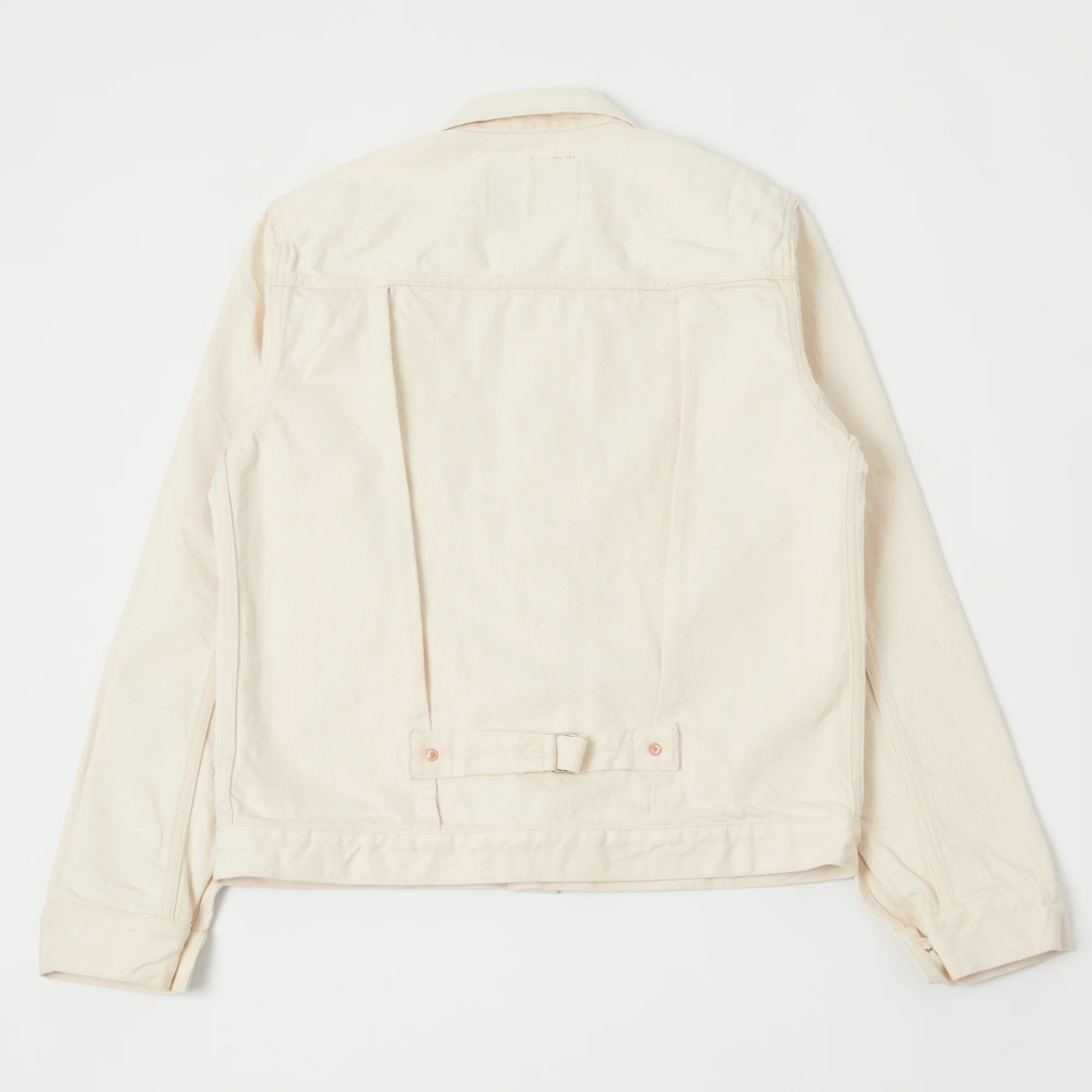 FULLCOUNT 2107 13.75oz Type I Denim Jacket - Ecru One Wash - Image 7