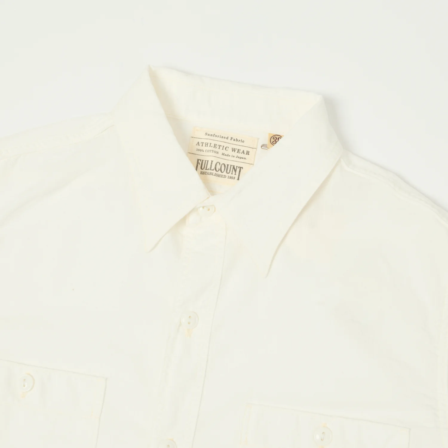 FULLCOUNT 4810 5oz Chambray Work Shirt - White - Image 2