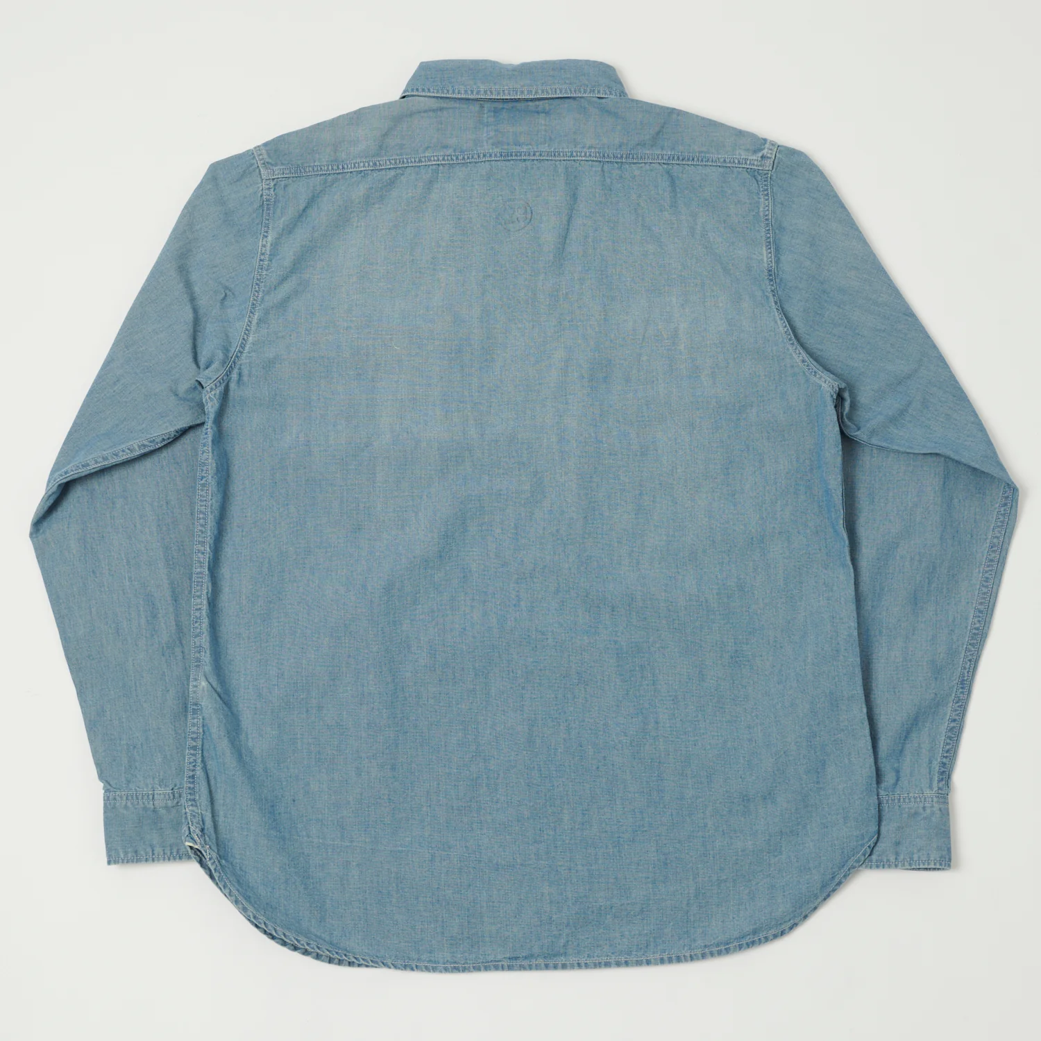 FULLCOUNT 4810 5oz Chambray Work Shirt - Heavy Wash - Image 3