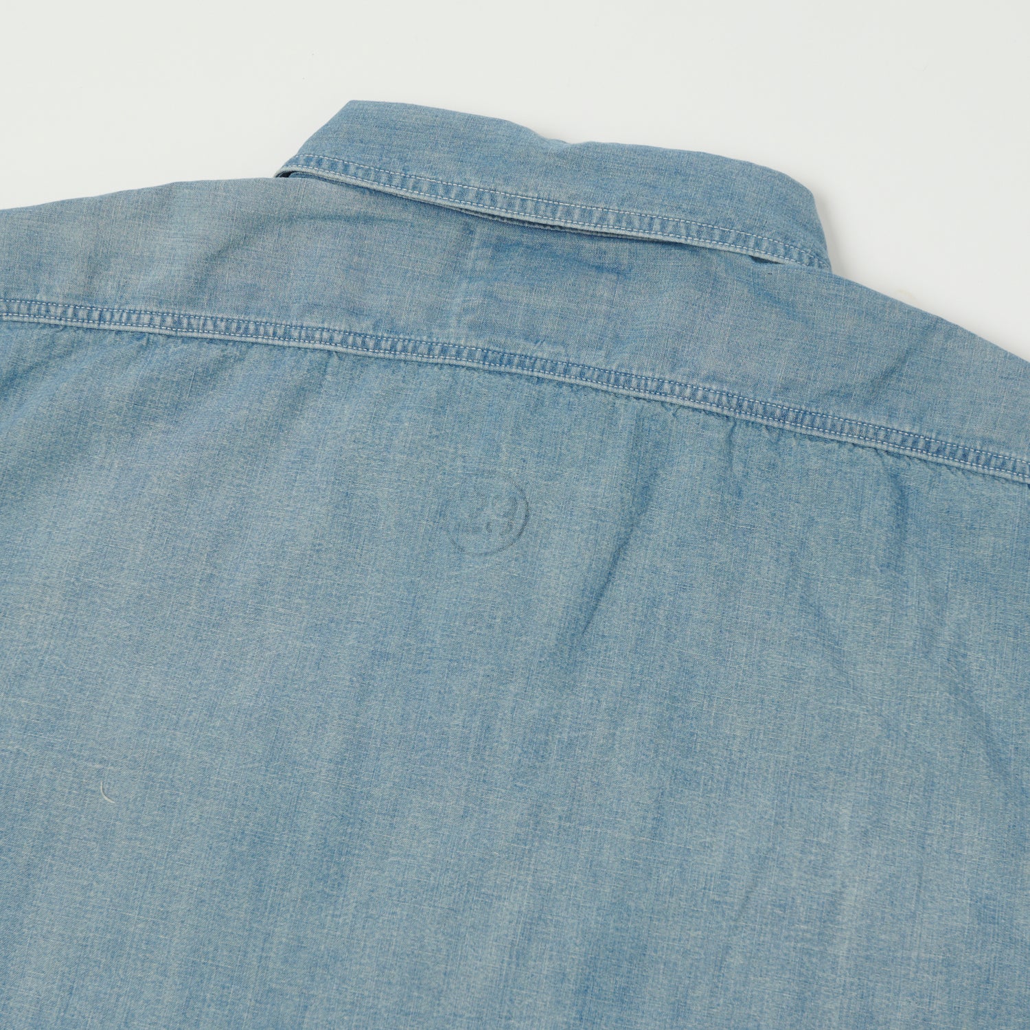 FULLCOUNT 4810 5oz Chambray Work Shirt - Heavy Wash - Image 4