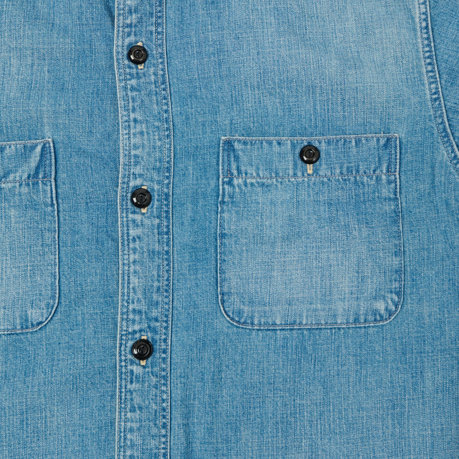 FULLCOUNT 4890 Denim Work Shirt - Heavy Wash - Image 5