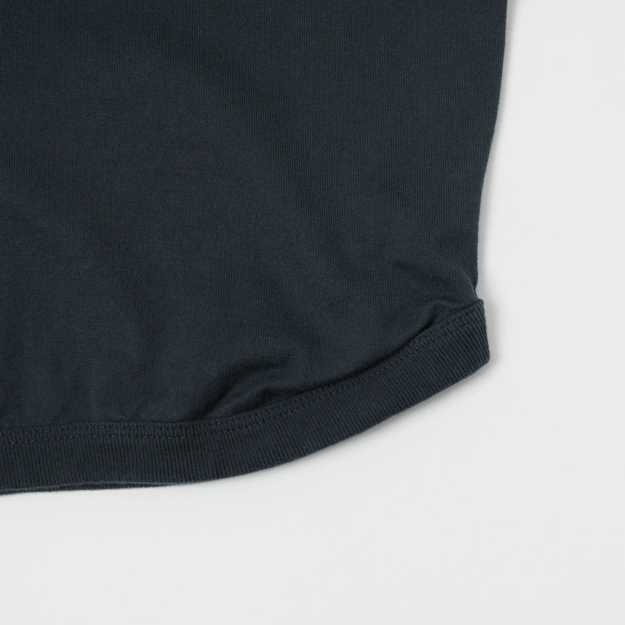 FULLCOUNT 5222 Flat Seam Heavyweight T-Shirt - Ink Black - Image 3