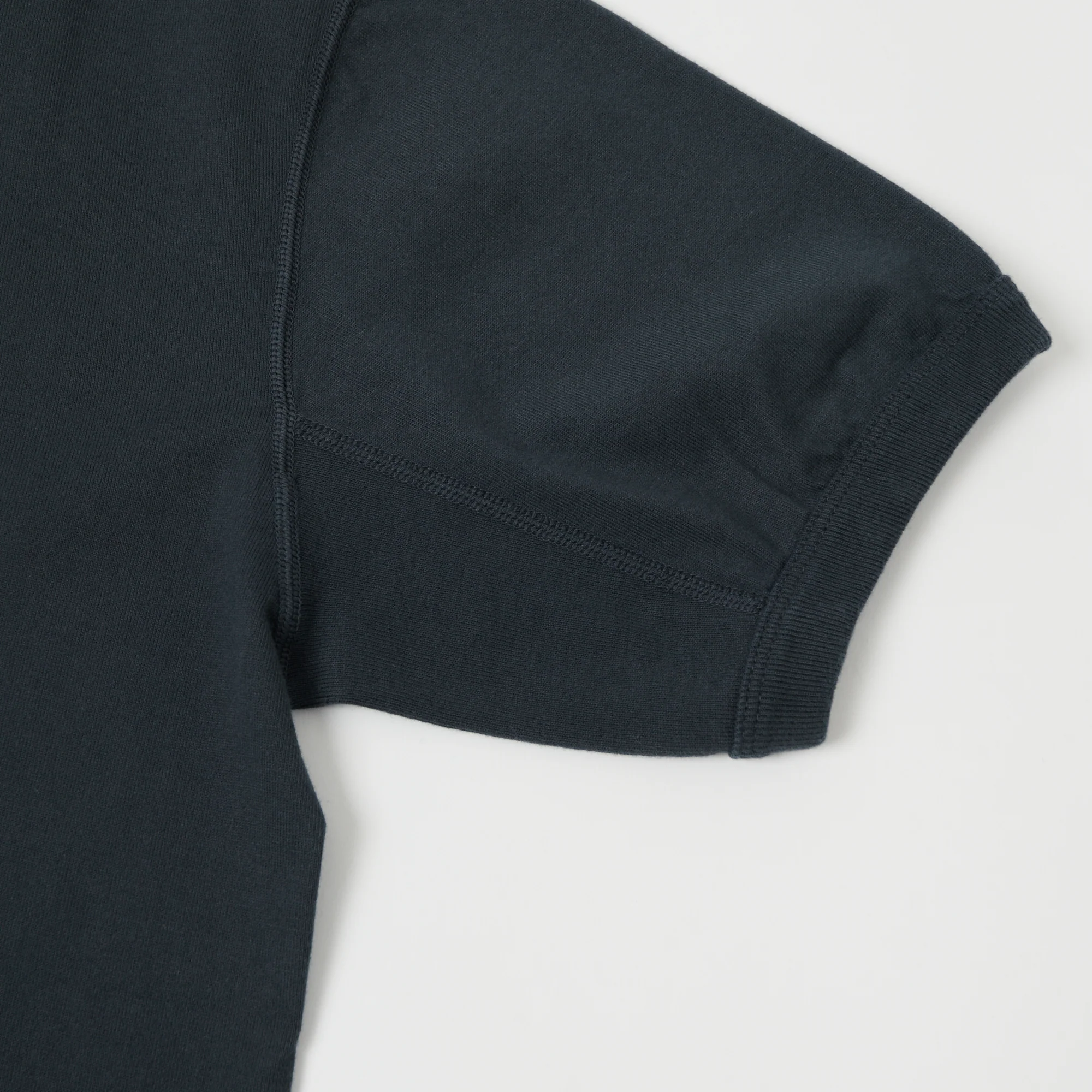 FULLCOUNT 5222 Flat Seam Heavyweight T-Shirt - Ink Black - Image 4