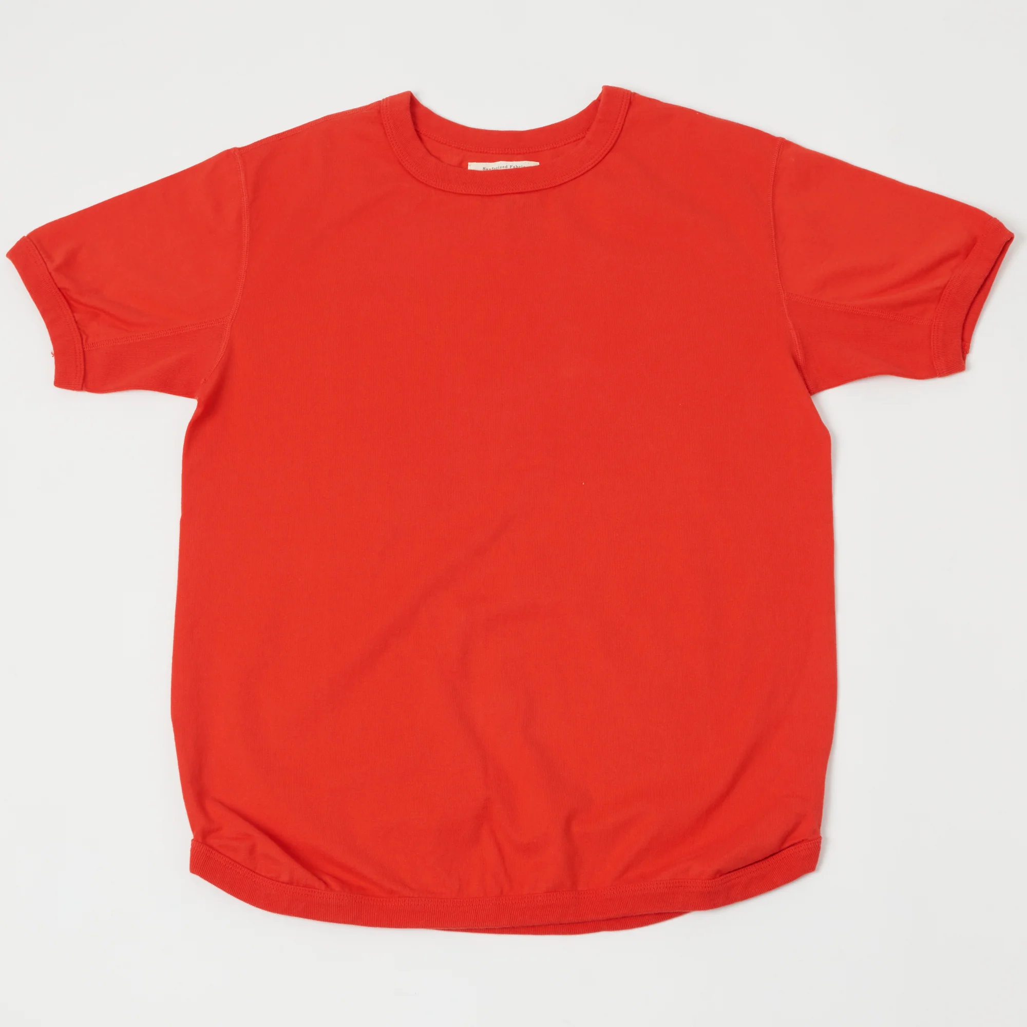 FULLCOUNT 5222 Flat Seam Heavyweight T-Shirt - Red