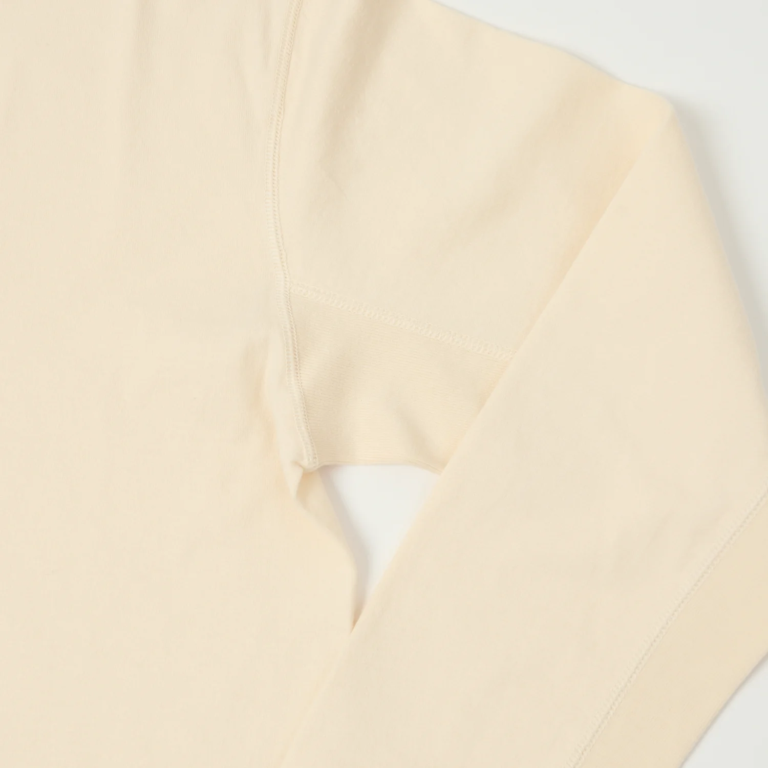 FULLCOUNT 5222LH Flat Seam Heavyweight Henley - Ecru - Image 3
