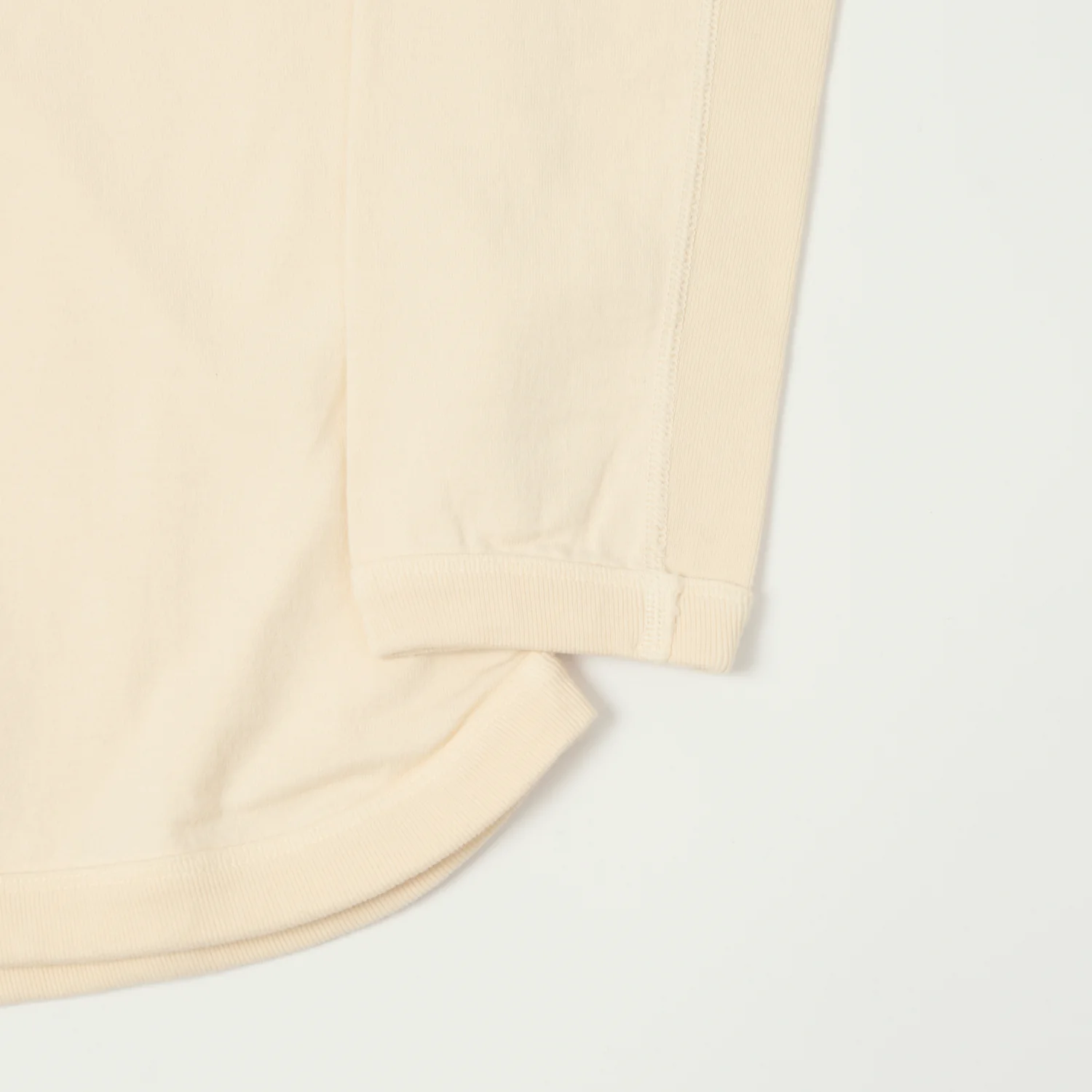 FULLCOUNT 5222LH Flat Seam Heavyweight Henley - Ecru - Image 4
