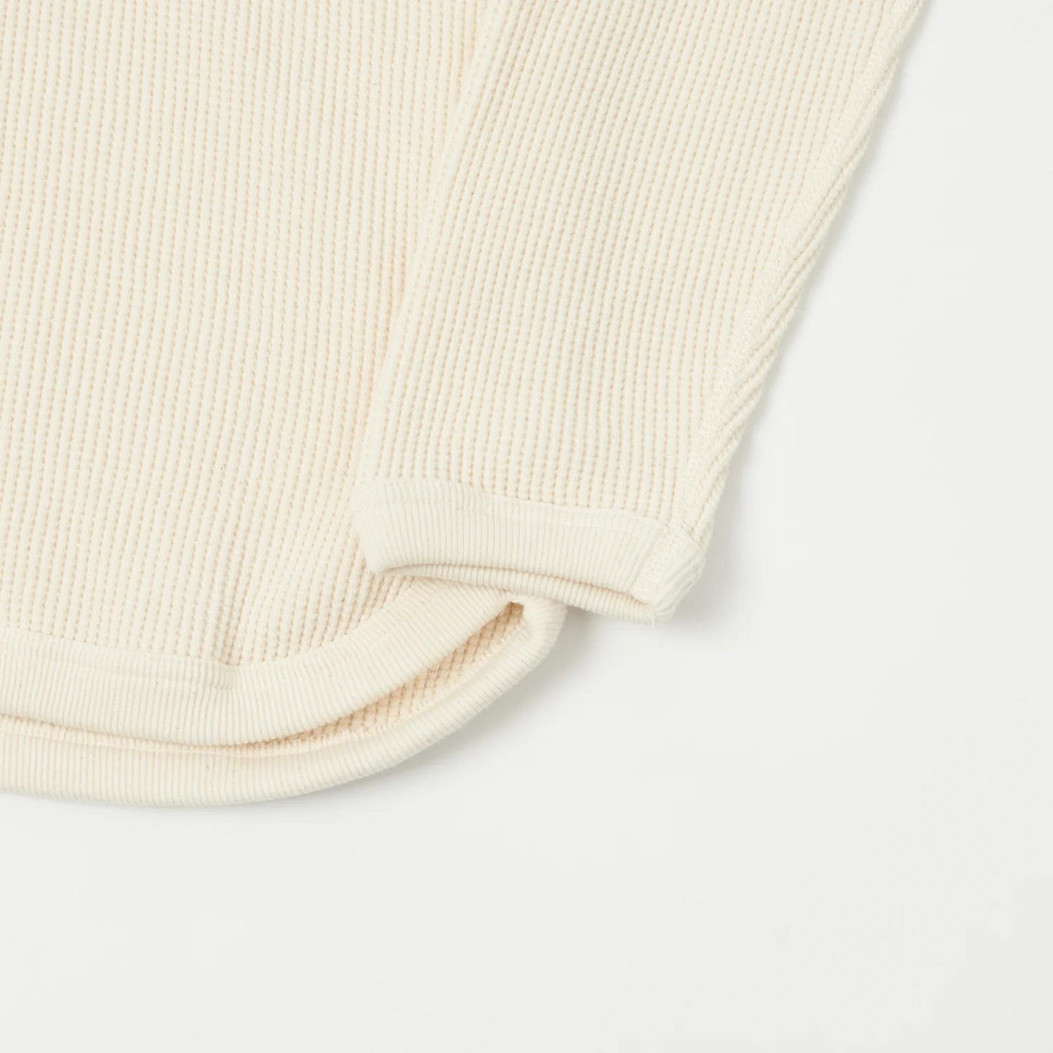 FULLCOUNT 5964 Heavyweight Waffle T-Shirt - Ecru - Image 3