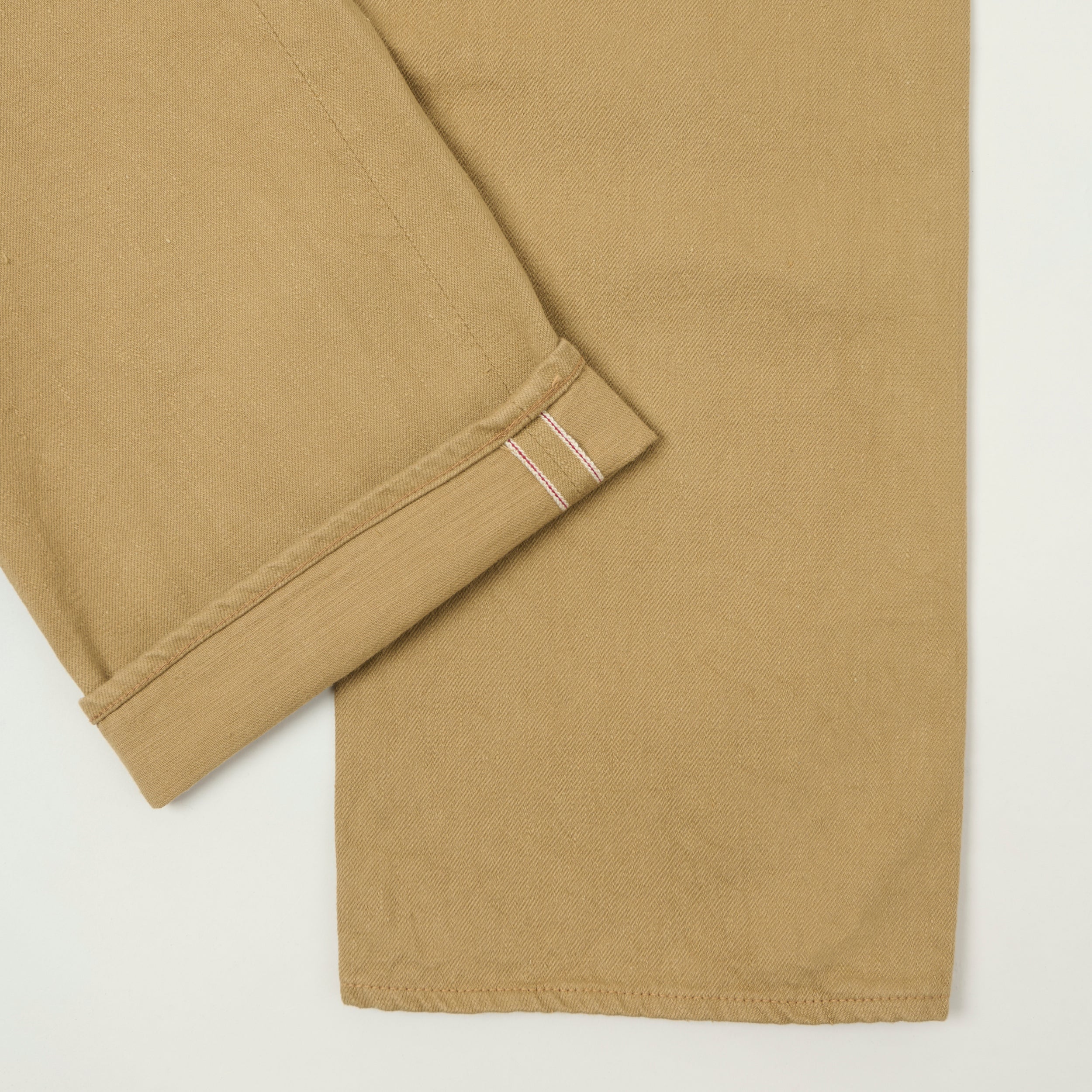 FULLCOUNT 0105 12oz Wide Straight Jean - Beige - Image 4