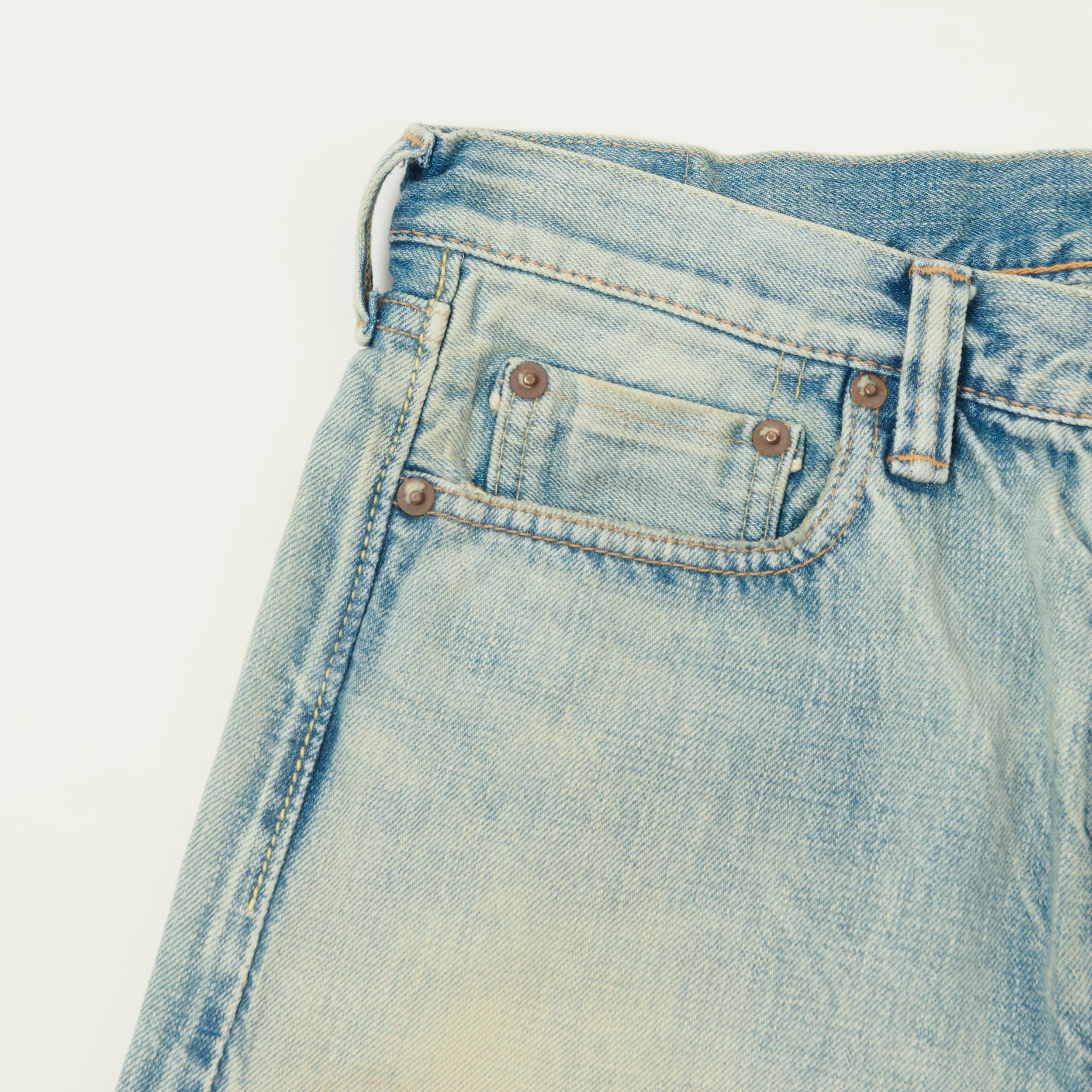 FULLCOUNT 1108 13.7oz Regular Straight Jean - 'Santa Monica' Wash - Image 5