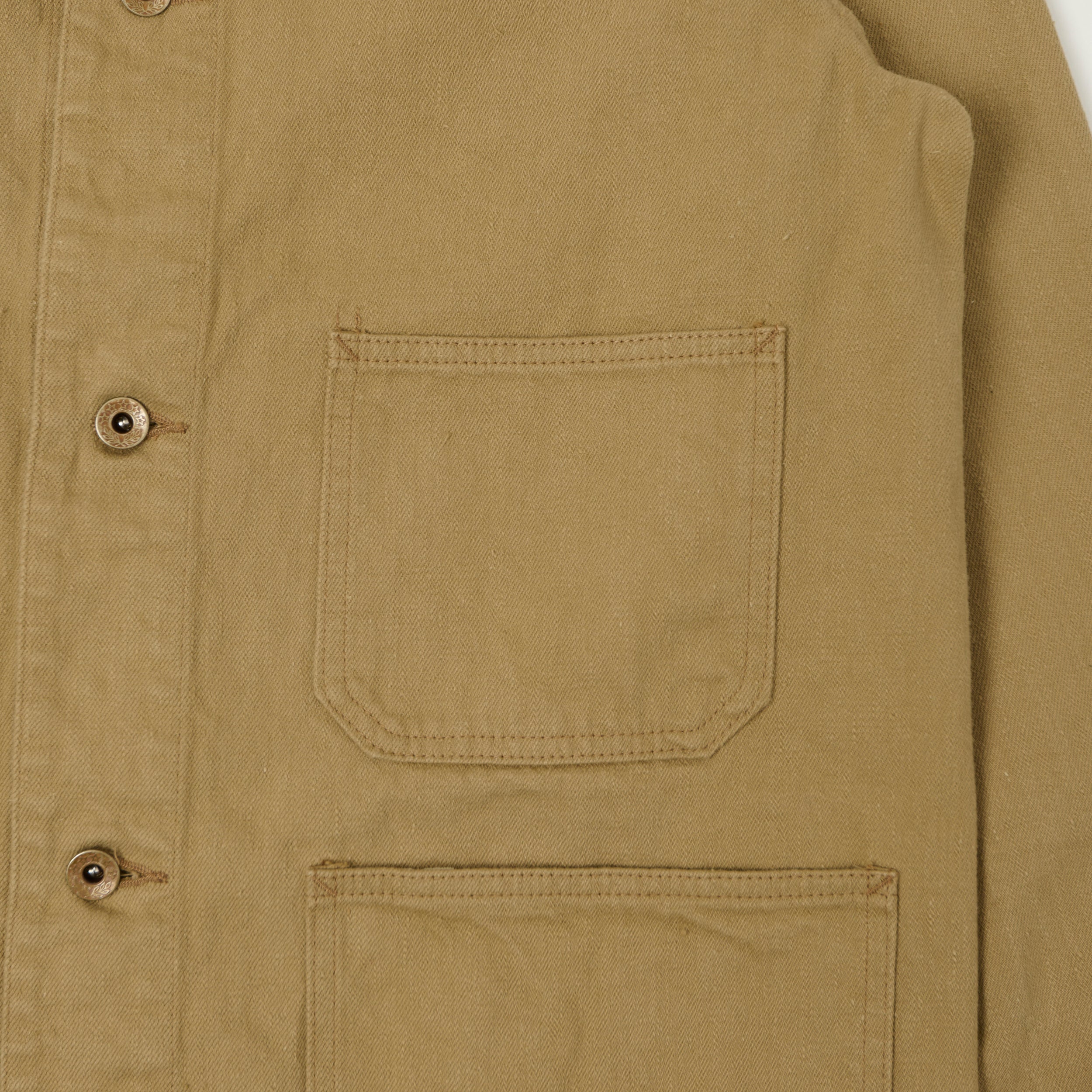 FULLCOUNT 2015 Denim Chore Jacket - Beige - Image 4