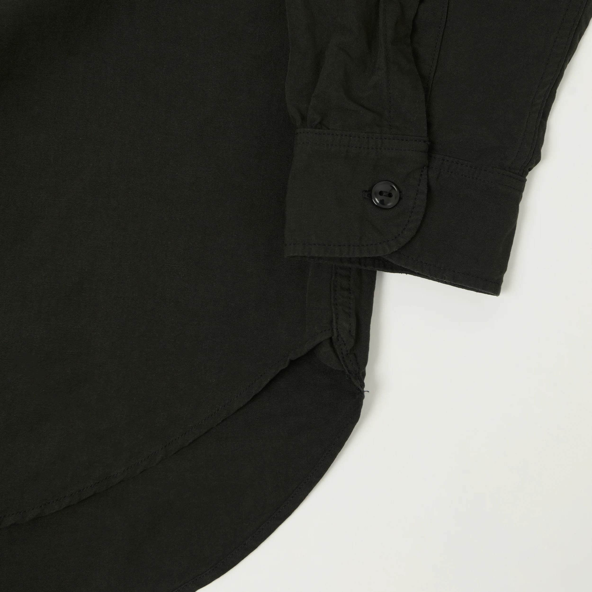 FULLCOUNT 4091L 1920s Cotton/Linen Farmers Shirt - Black - Image 5