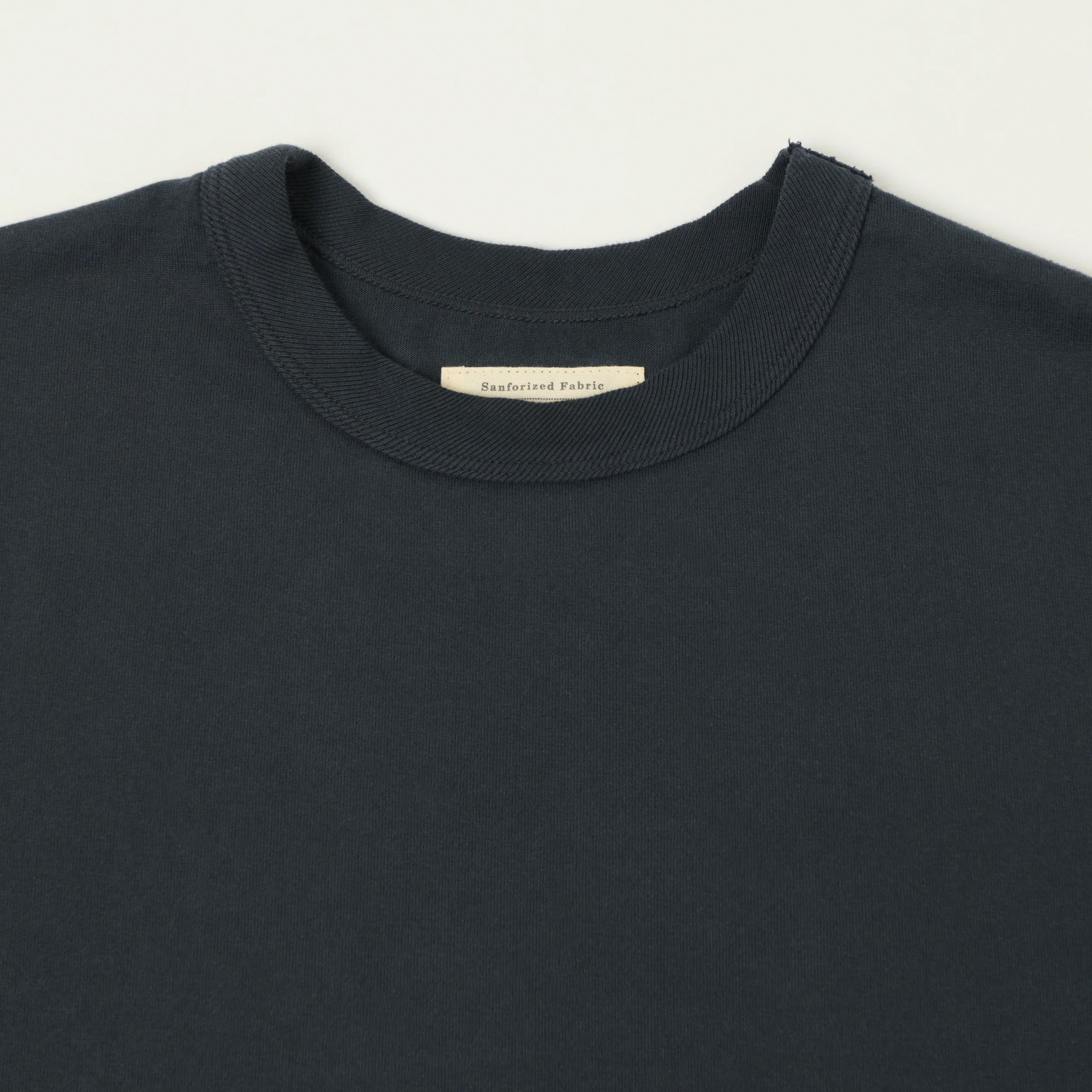 FULLCOUNT 5222L Flat Seam Heavyweight T-Shirt - Ink Black - Image 2