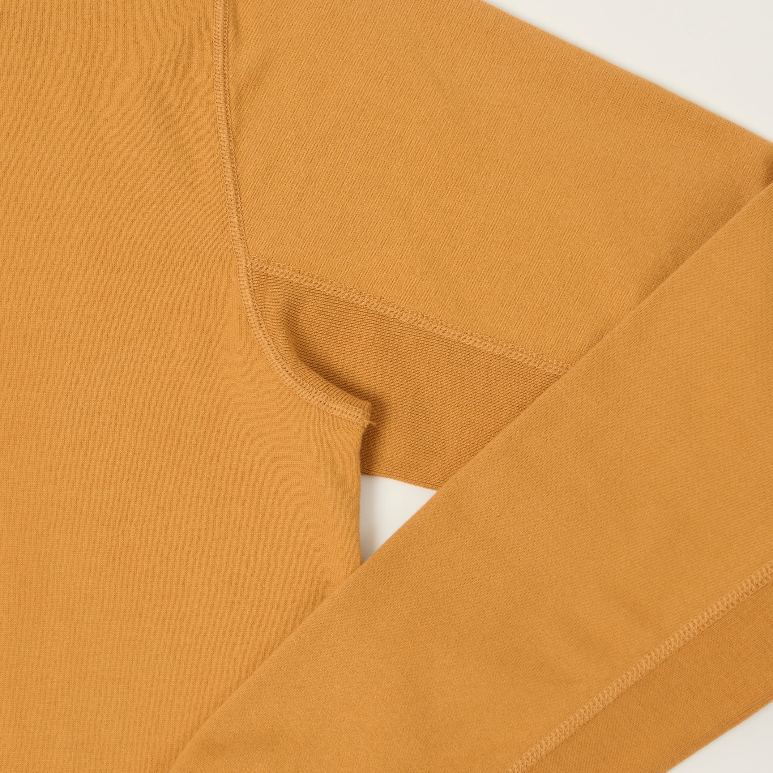 FULLCOUNT 5222LH Flat Seam Heavyweight Henley - Saffron - Image 3