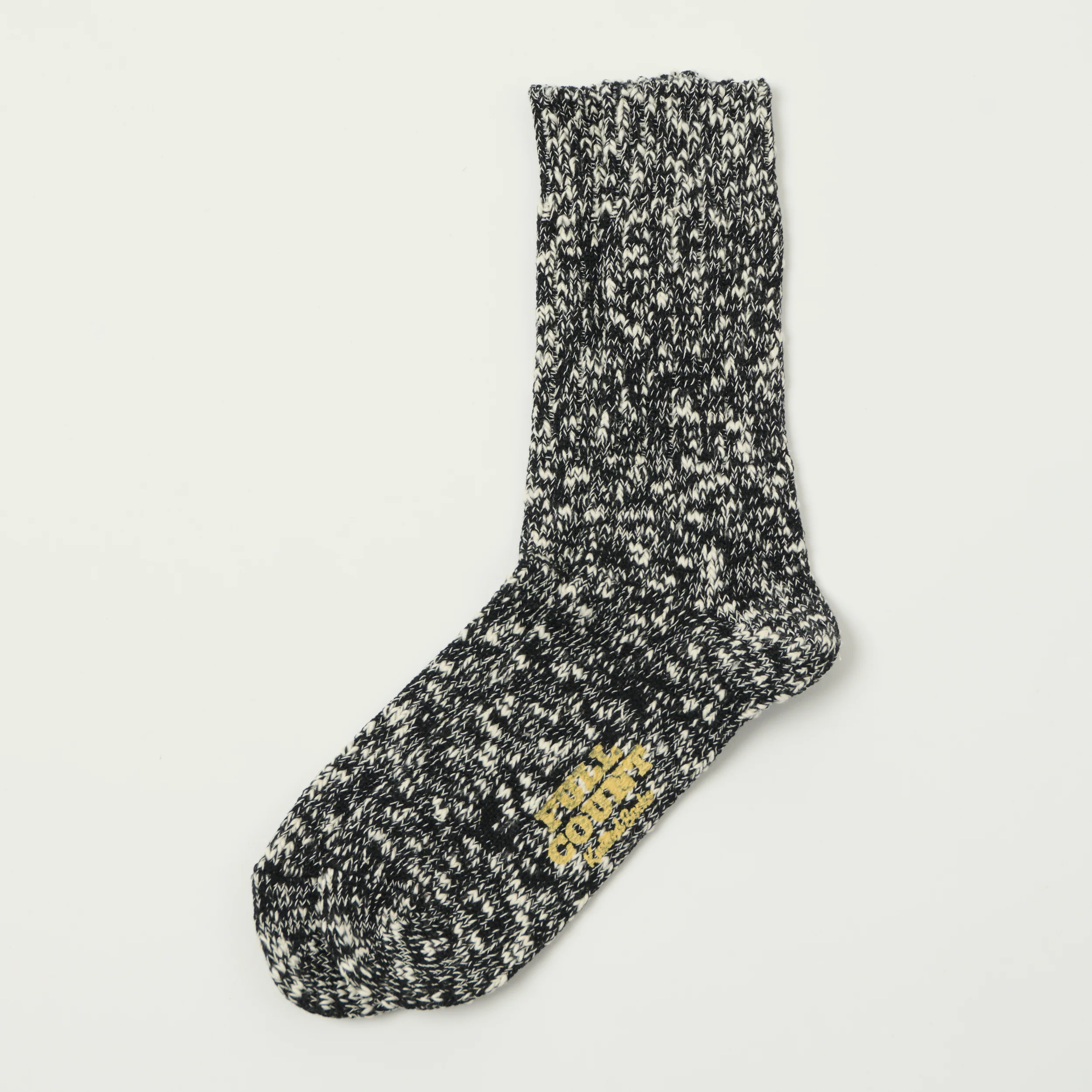 FULLCOUNT 6110 Slub Sock - Black