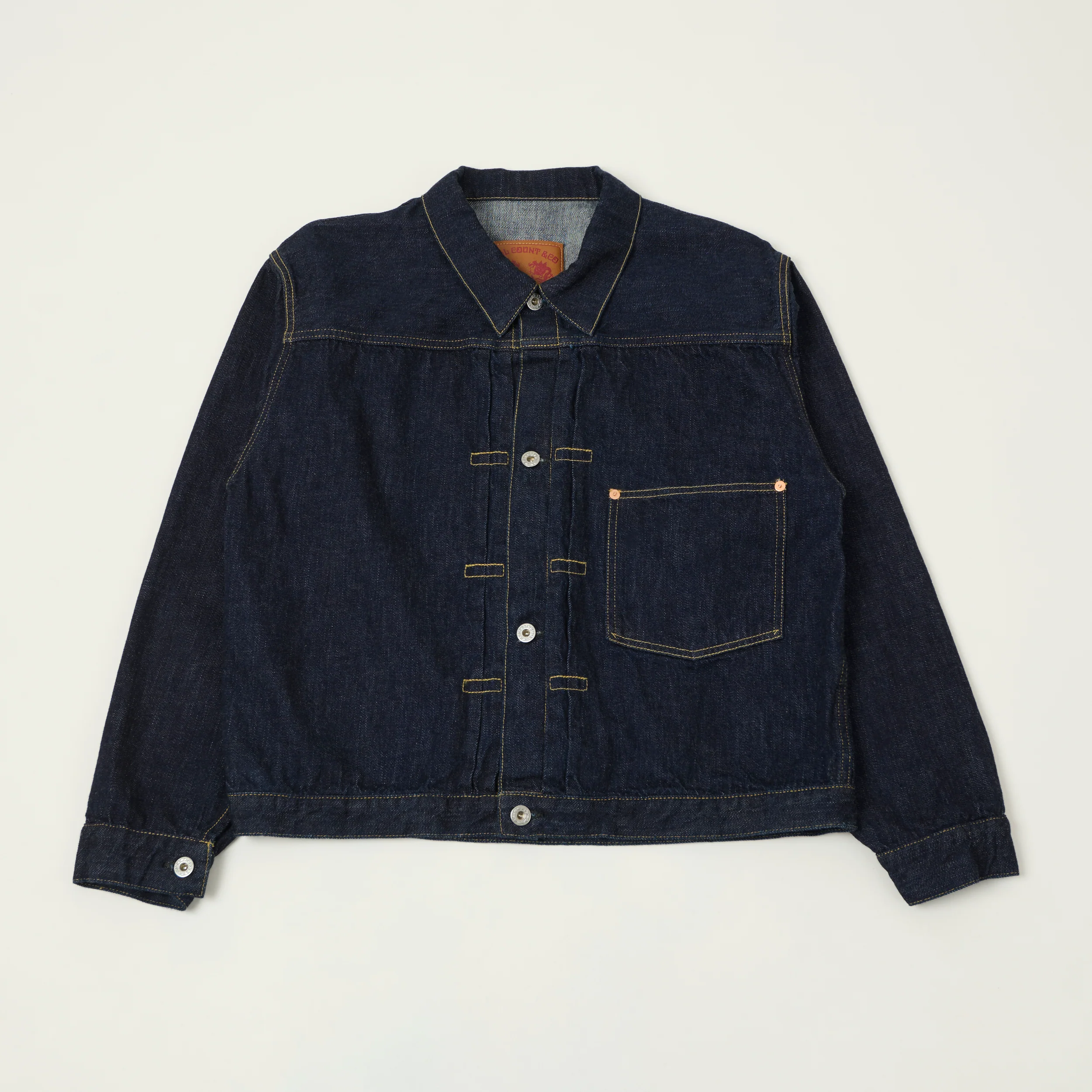 FULLCOUNT 2107 11.5oz WWII Model Type I Denim Jacket - One Wash