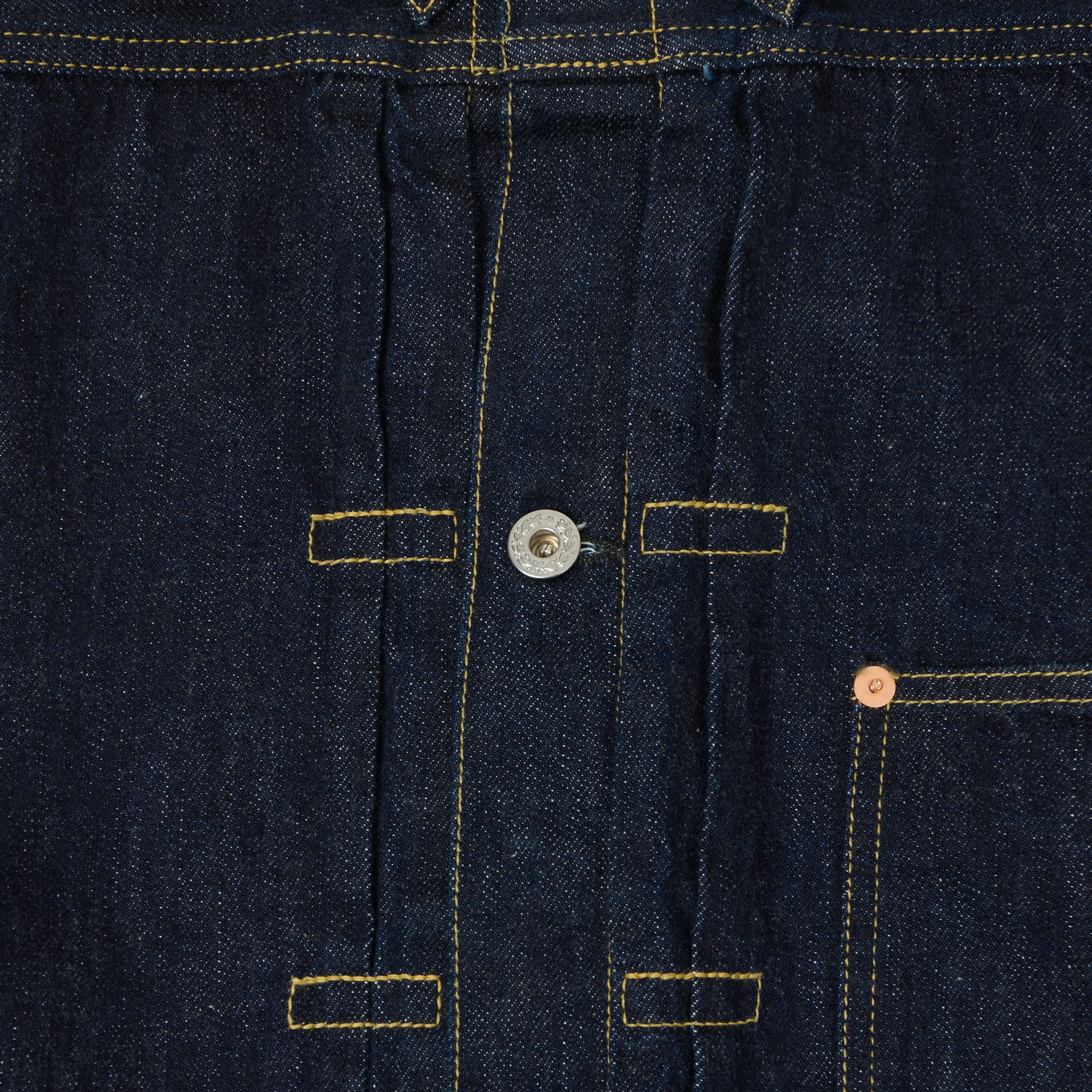 FULLCOUNT 2107 11.5oz WWII Model Type I Denim Jacket - One Wash - Image 6
