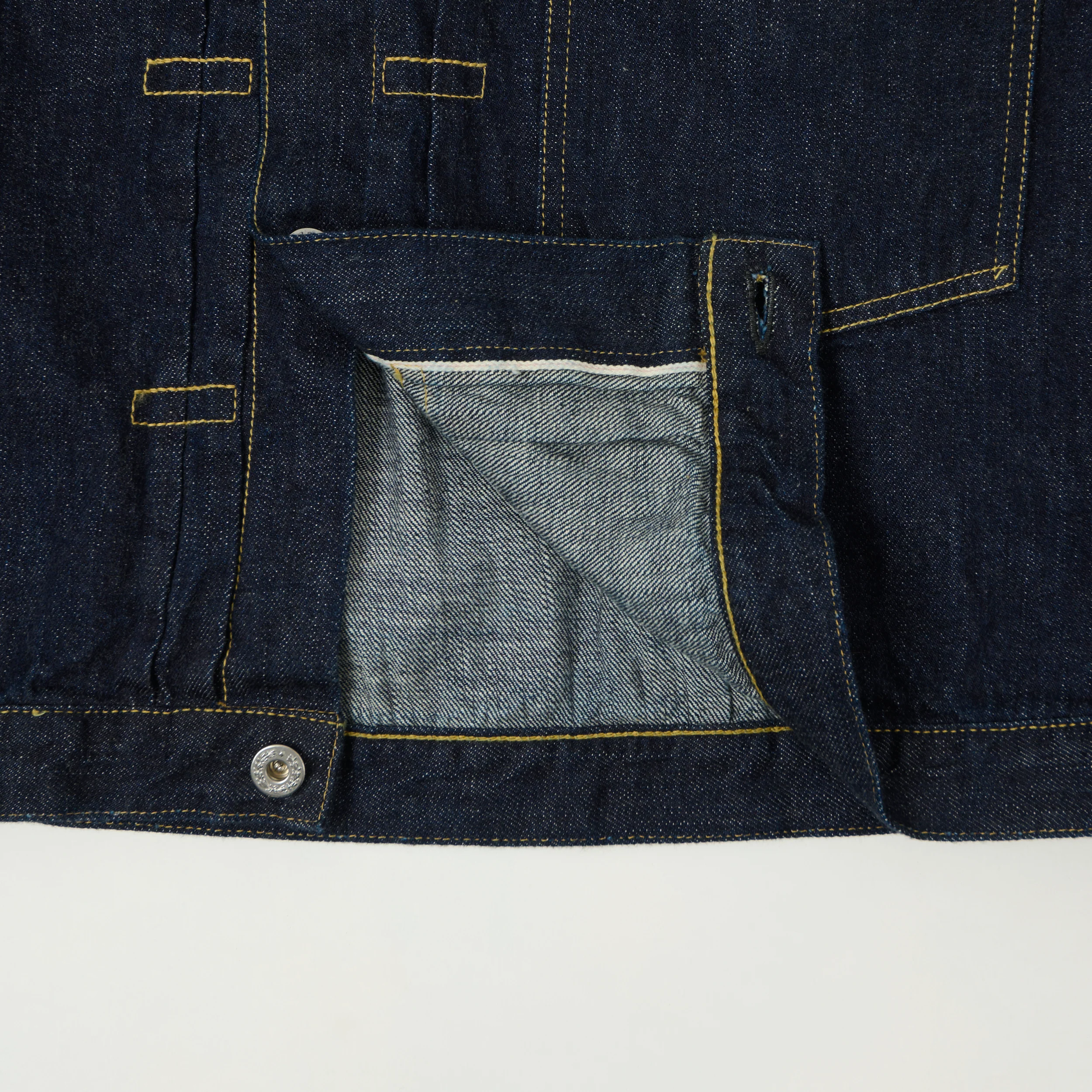 FULLCOUNT 2107 11.5oz WWII Model Type I Denim Jacket - One Wash - Image 7