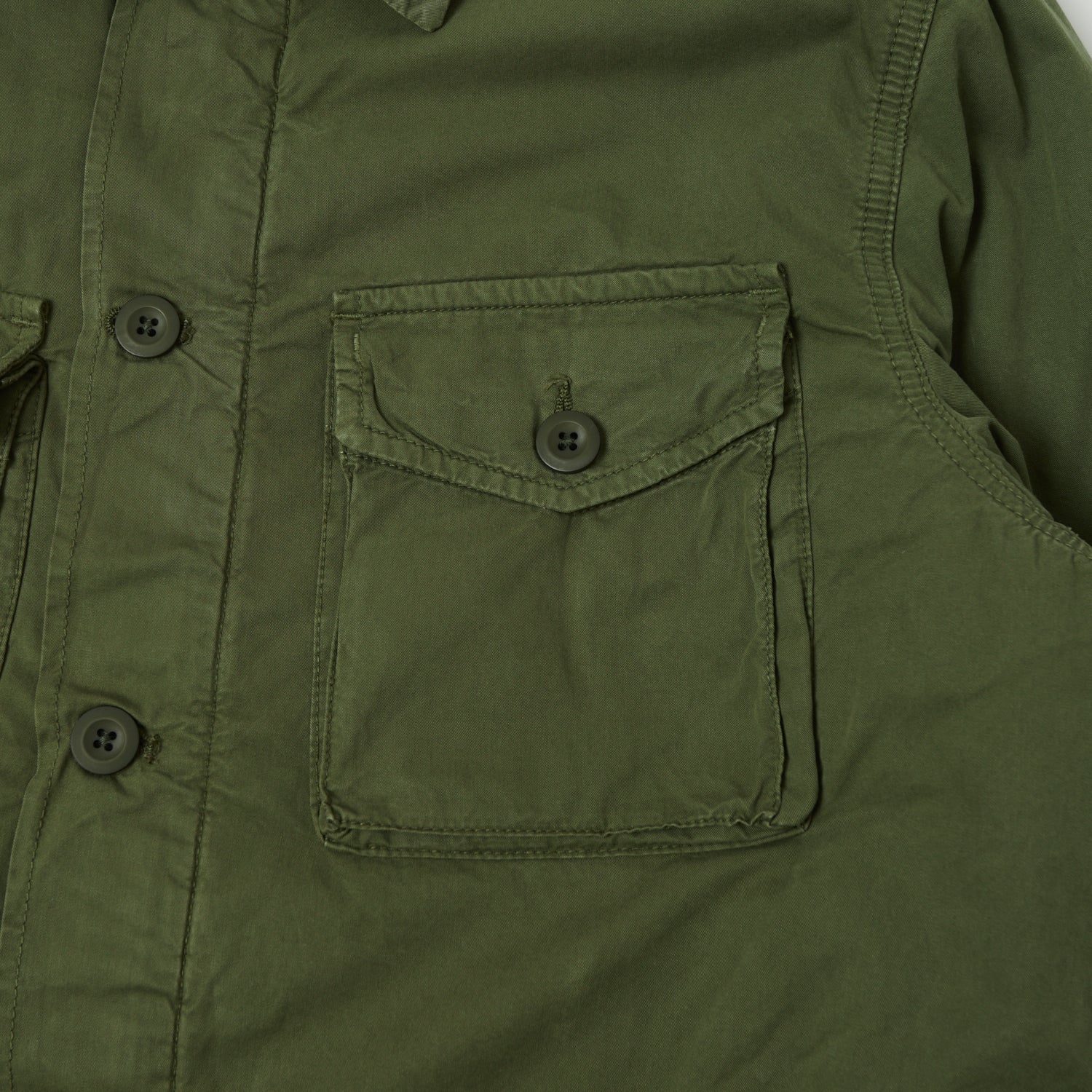 Hartford 'Jonah' Military Workers Jacket - Army Green - Image 3