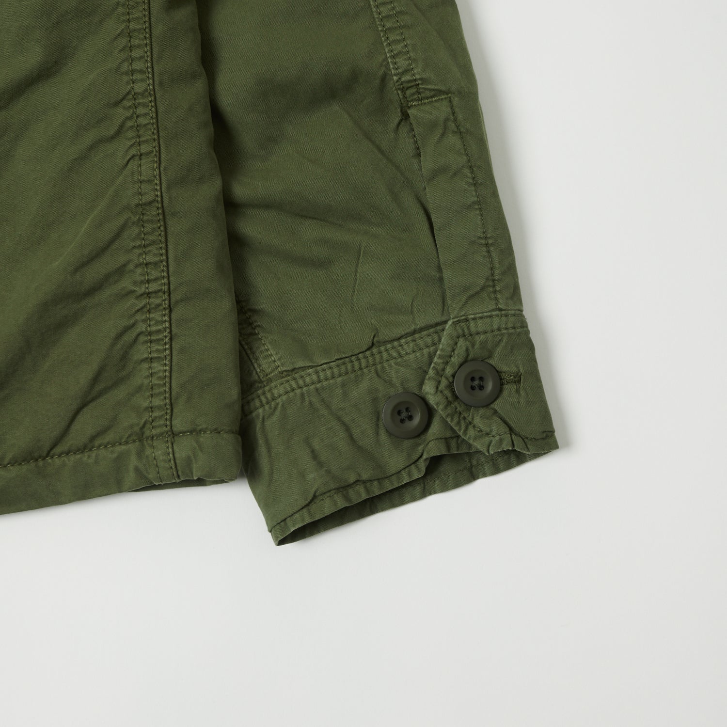 Hartford 'Jonah' Military Workers Jacket - Army Green - Image 5
