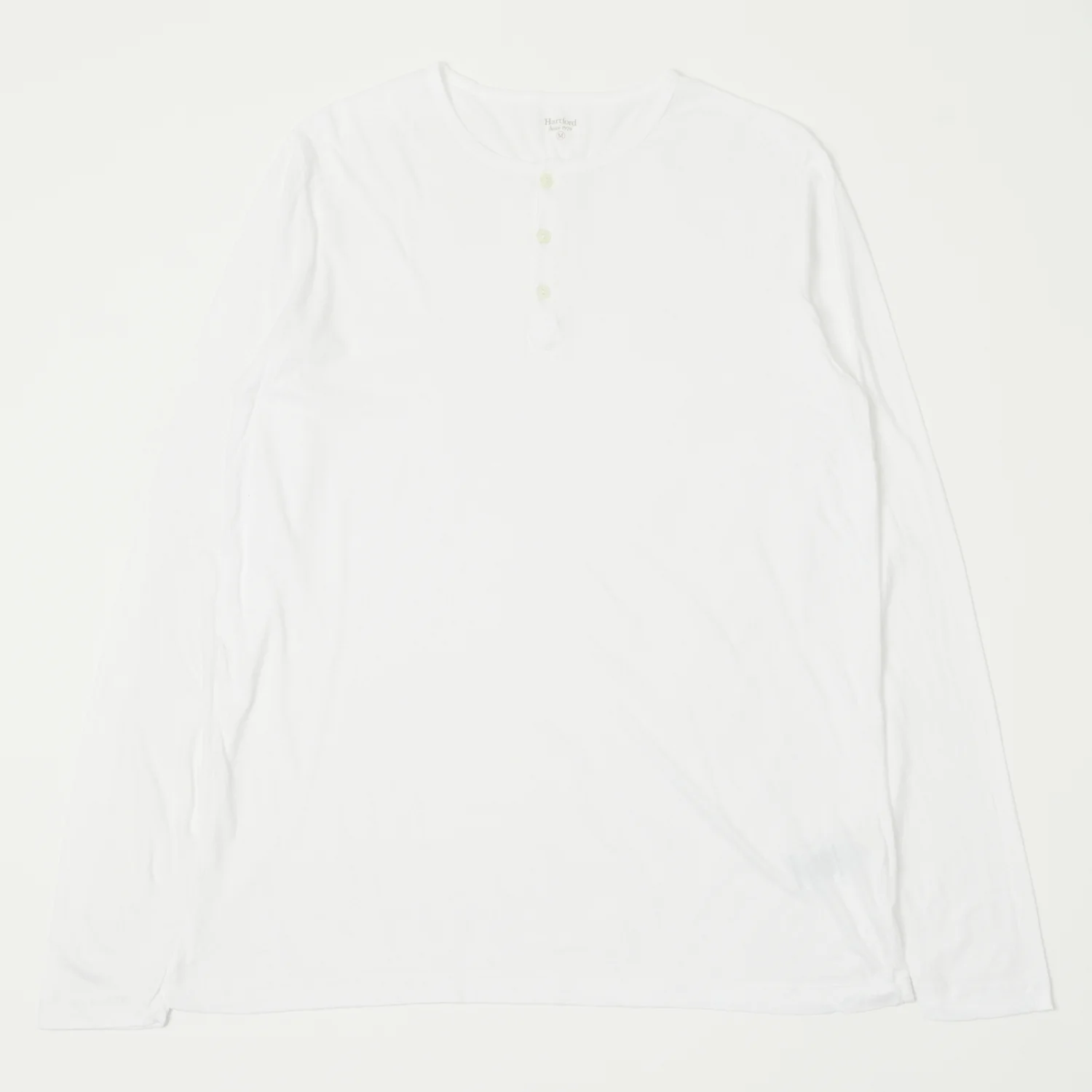 Hartford Lightweight Jersey Henley - White