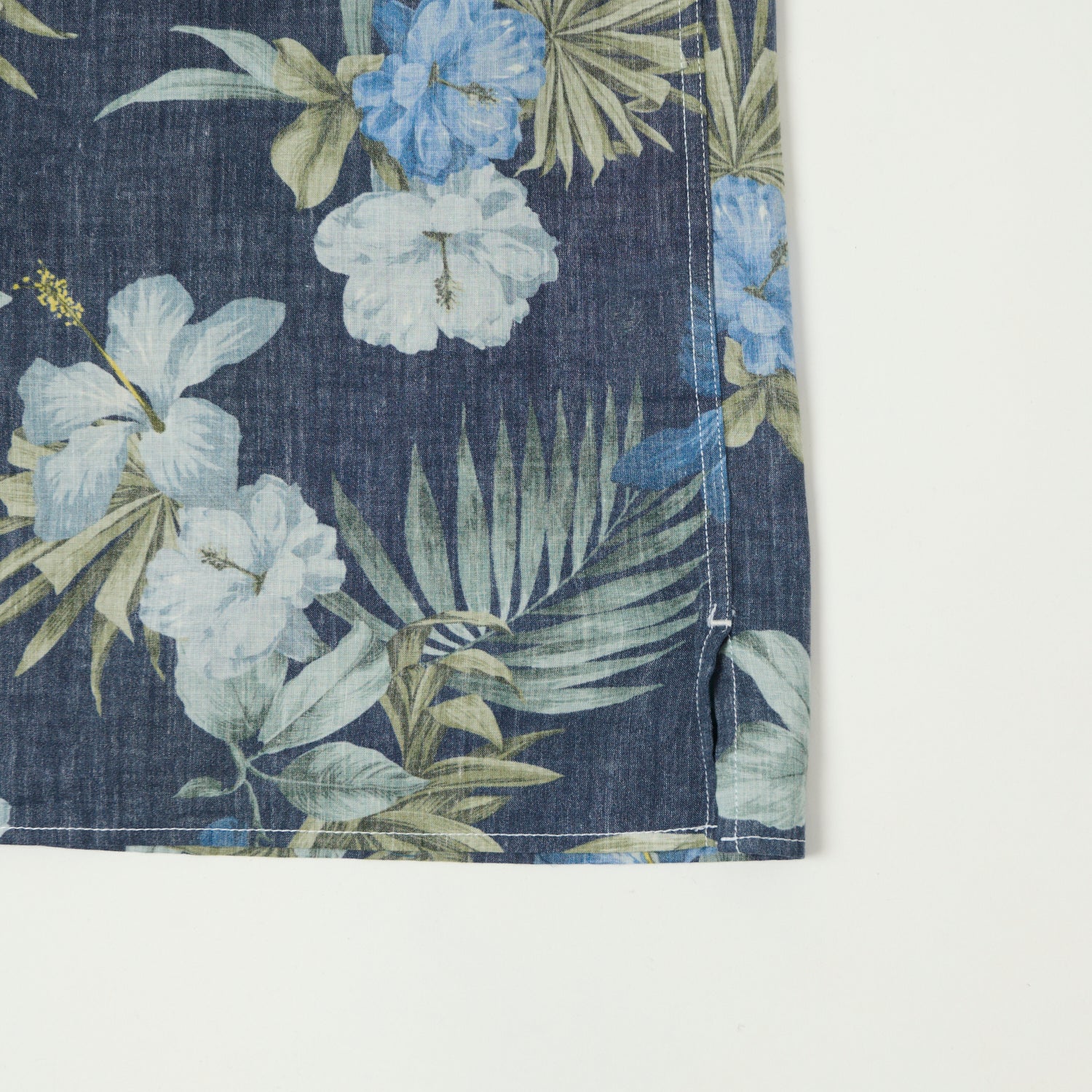 Hartford 'Palm' Camp Collar Hawaiian Shirt - Navy - Image 4