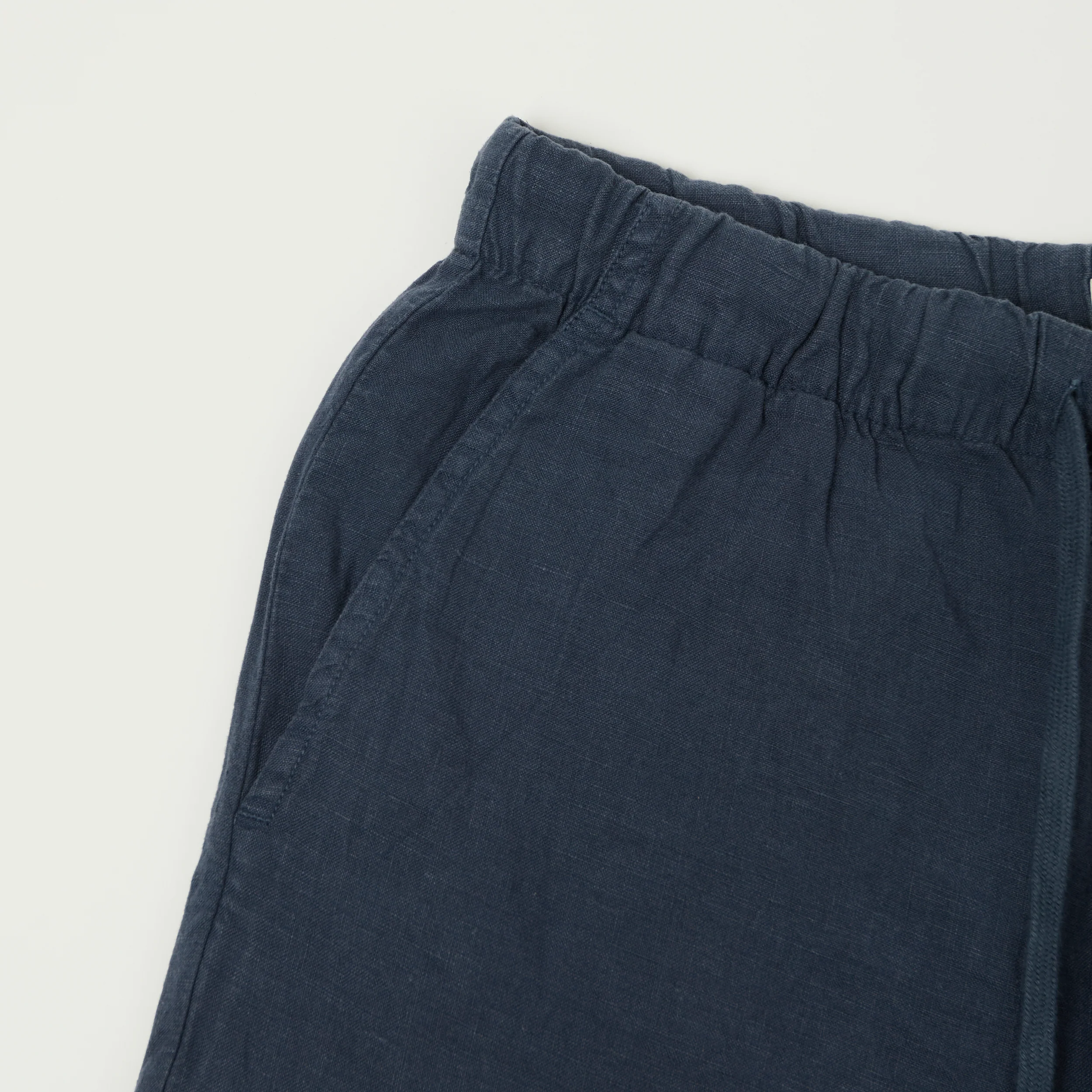 Hartford 'Joggy' Linen Short - Navy - Image 3