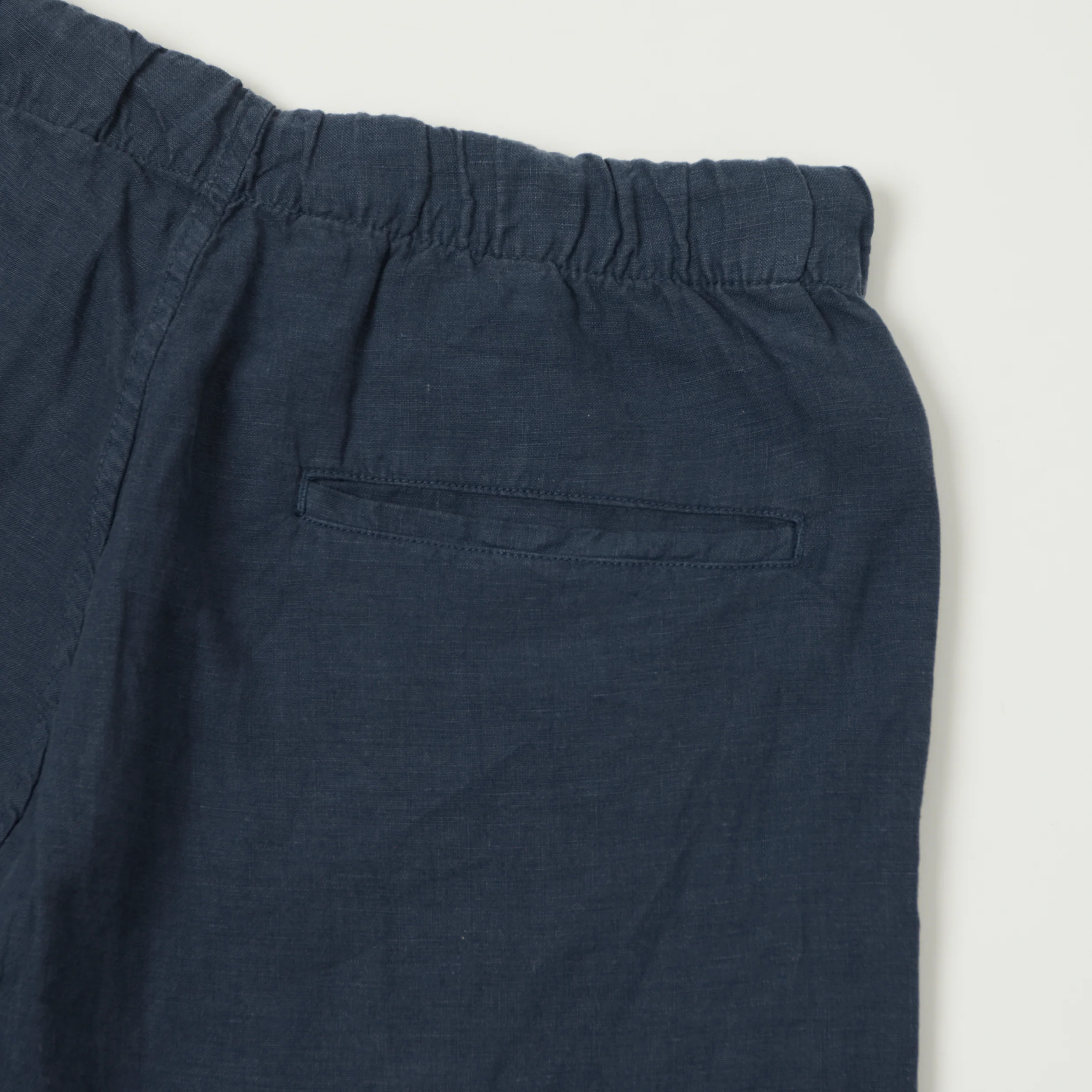 Hartford 'Joggy' Linen Short - Navy - Image 4