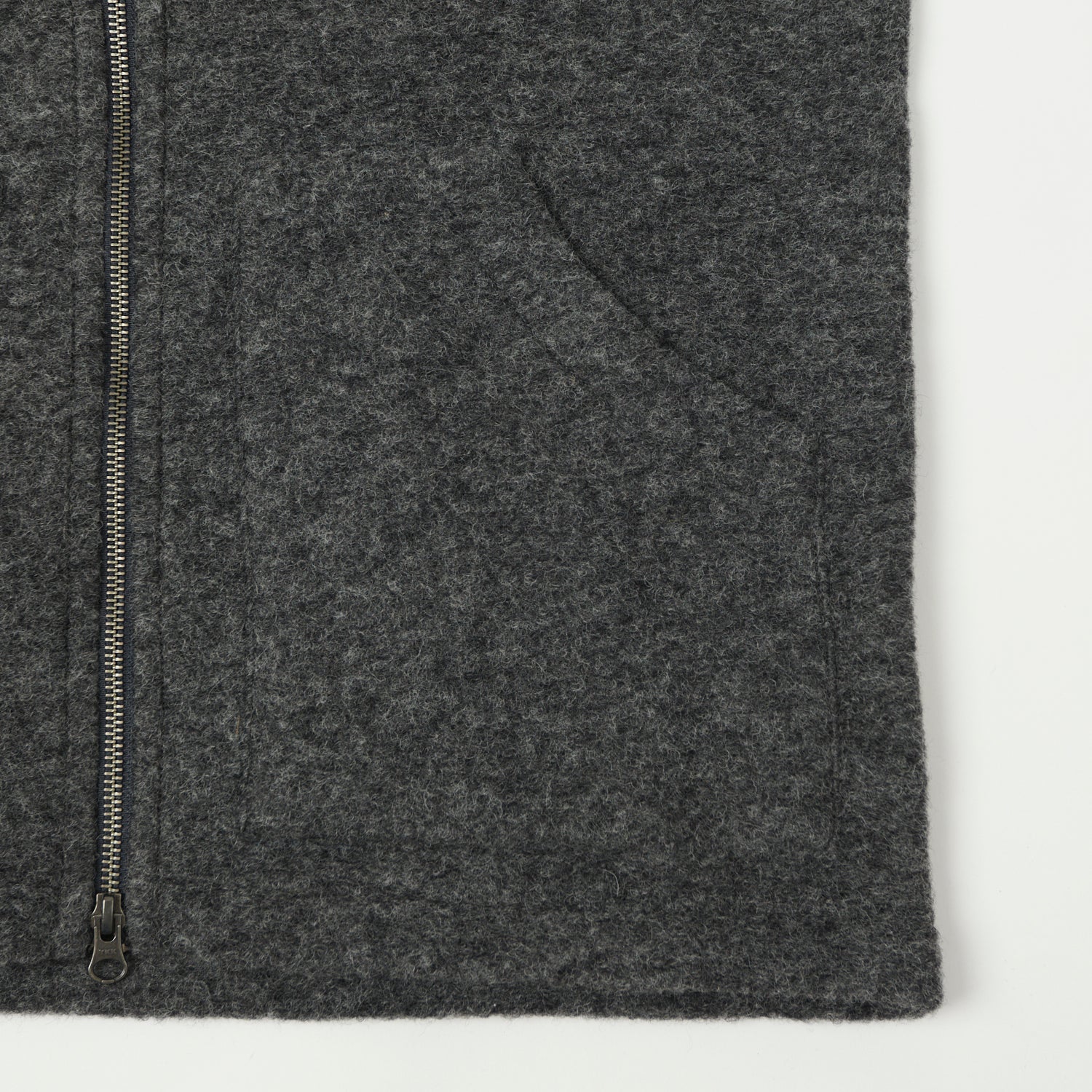 Hartford Knitted Wool Vest - Charcoal - Image 3