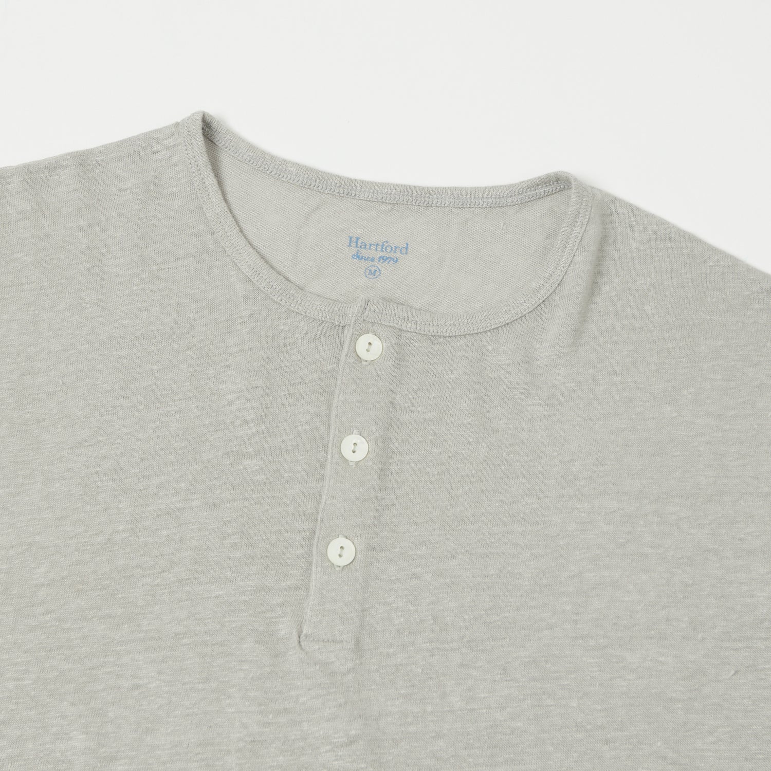 Hartford Linen Henley - Stone - Image 2