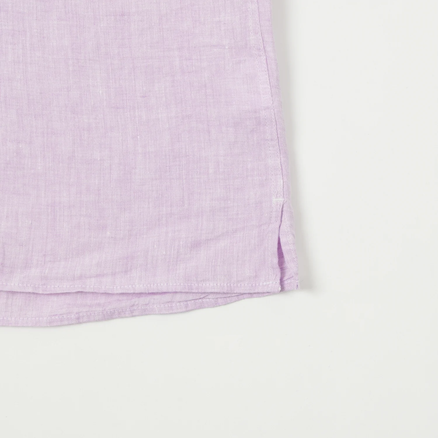 Hartford 'Palm' Camp Collar Linen Shirt - Violet - Image 4