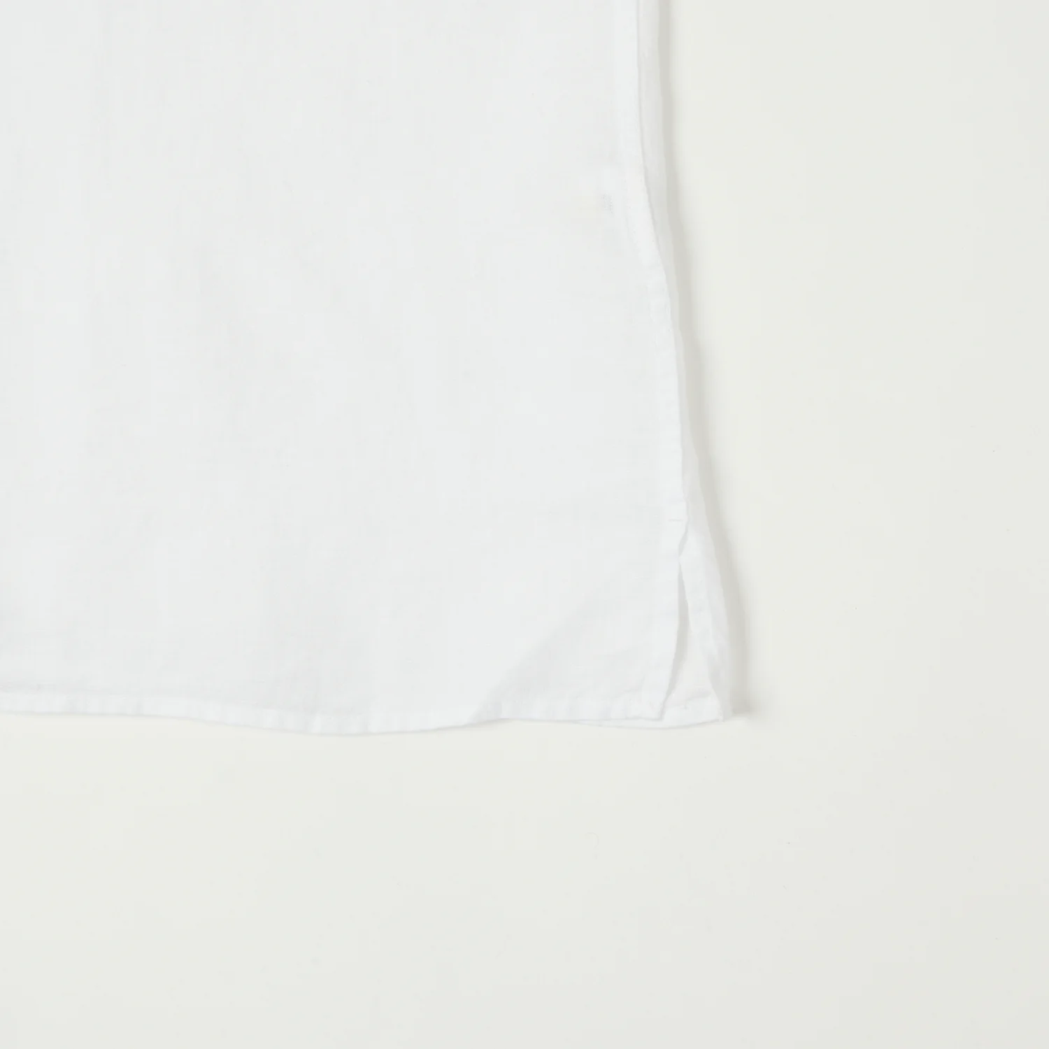 Hartford 'Palm' Camp Collar Linen Shirt - White - Image 3