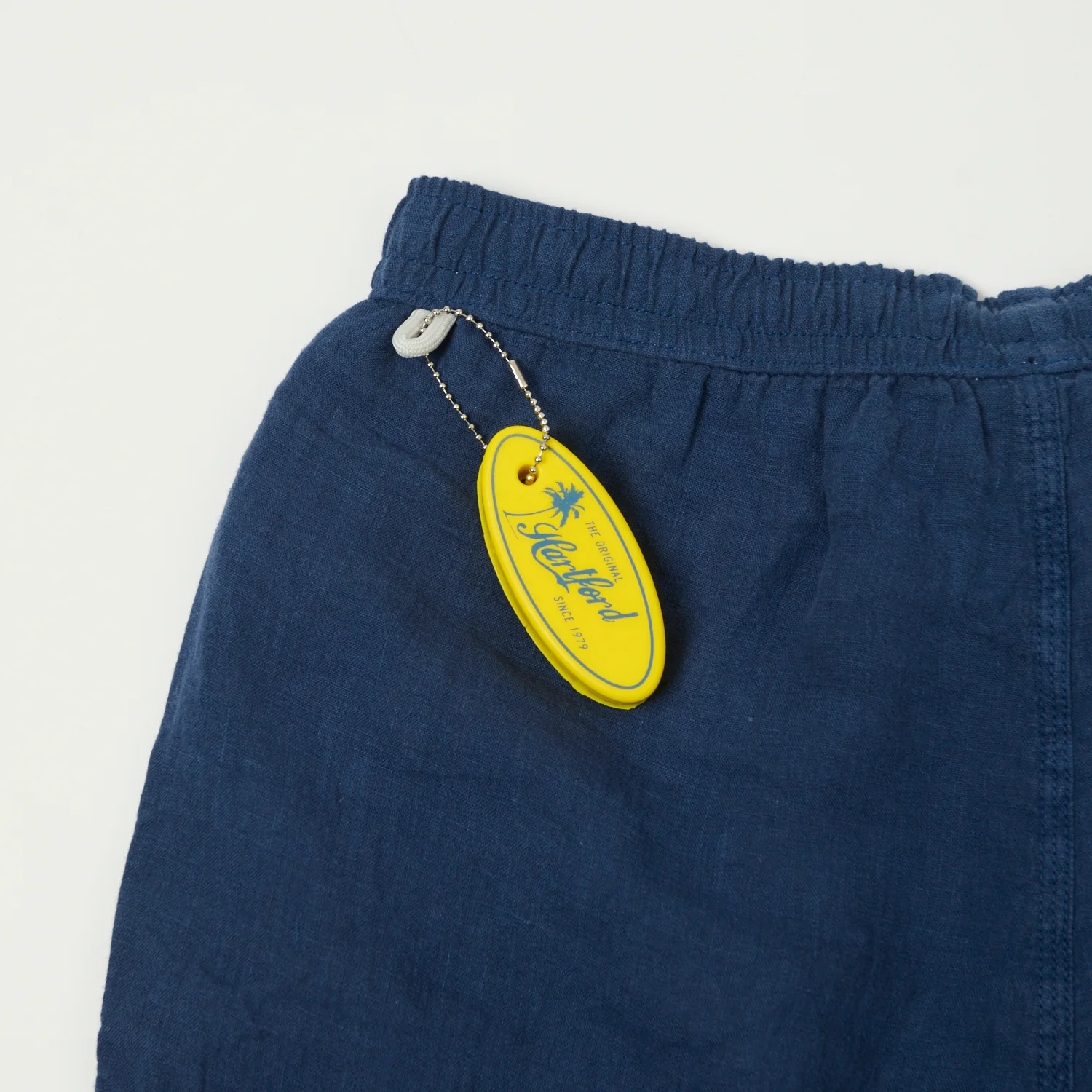 Hartford Linen Swim Shorts - Deep Blue - Image 5