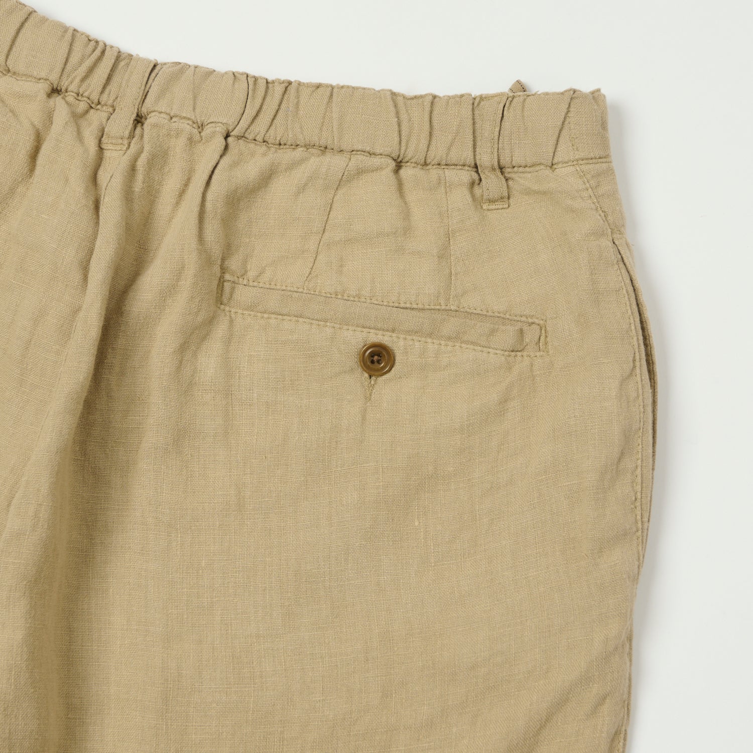 Hartford 'Tank' Linen Shorts - Desert - Image 2