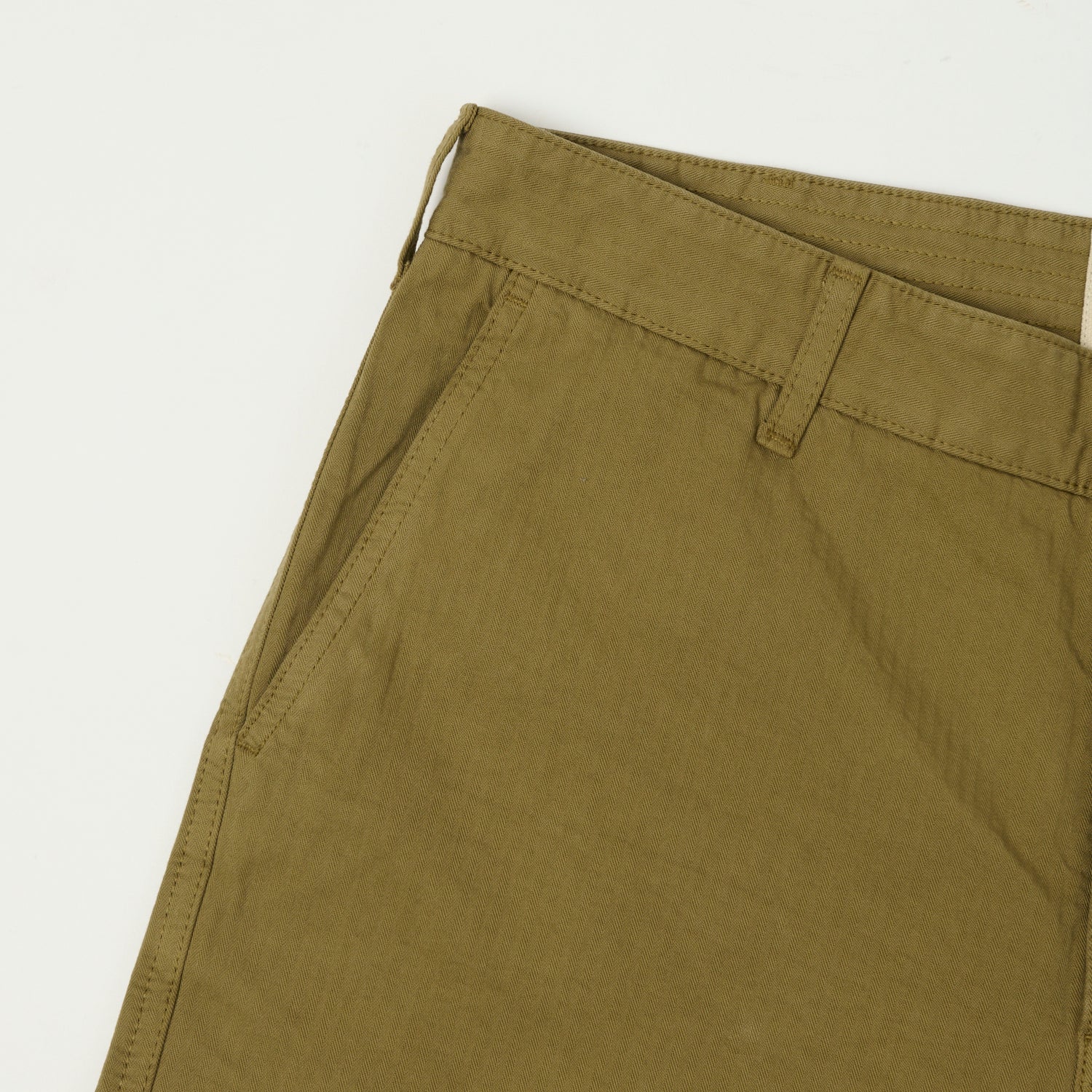 Heimat 'Journey' Herringbone Twill Shorts - Desert - Image 3