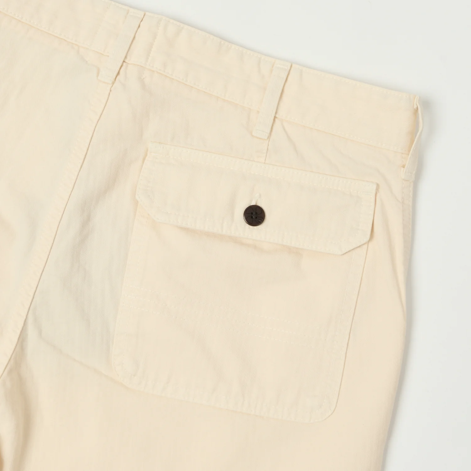 Heimat 'Journey' Herringbone Twill Shorts - Seashell - Image 2