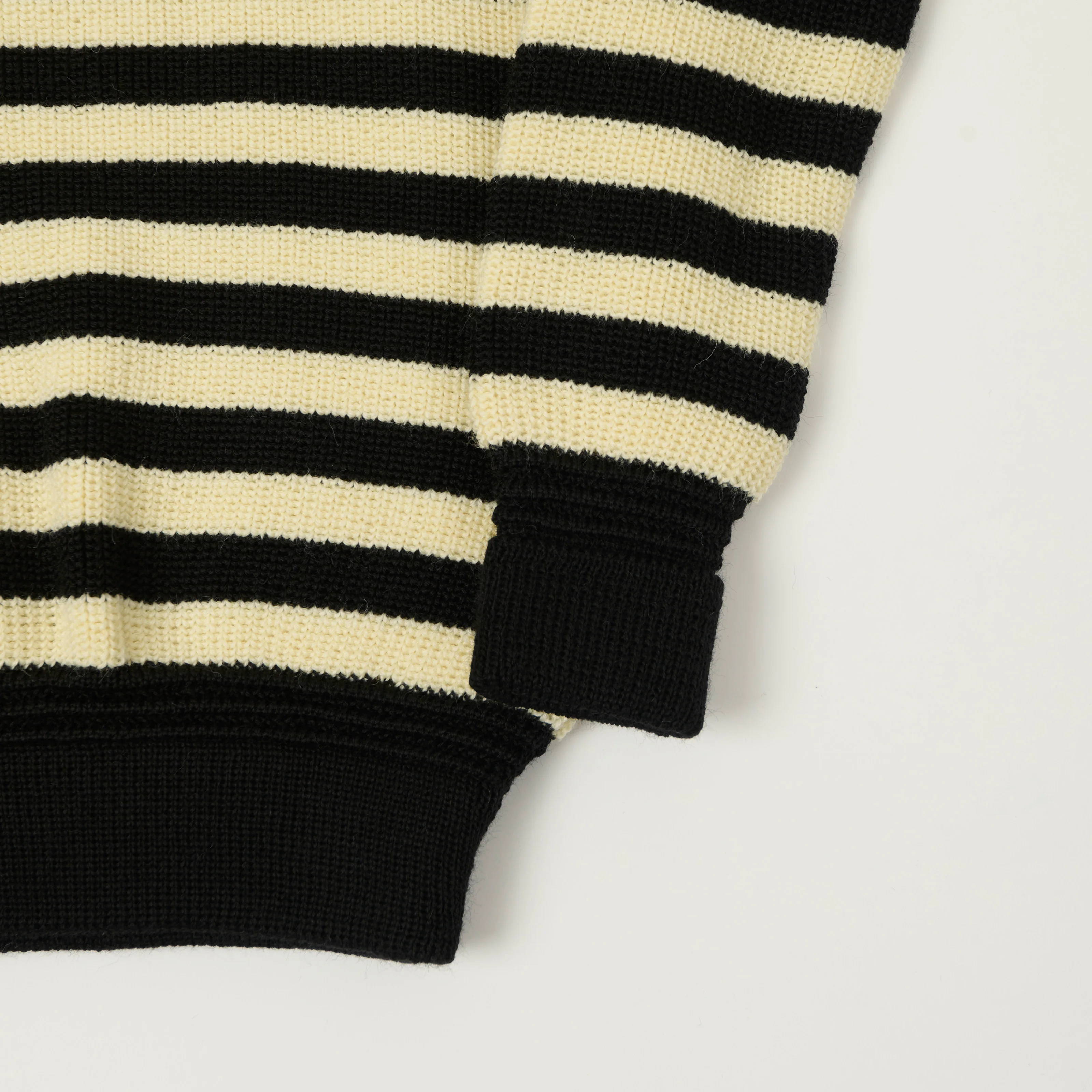 Heimat 'Rundhals' Crew Neck Jumper - Jail House Stripe - Image 3