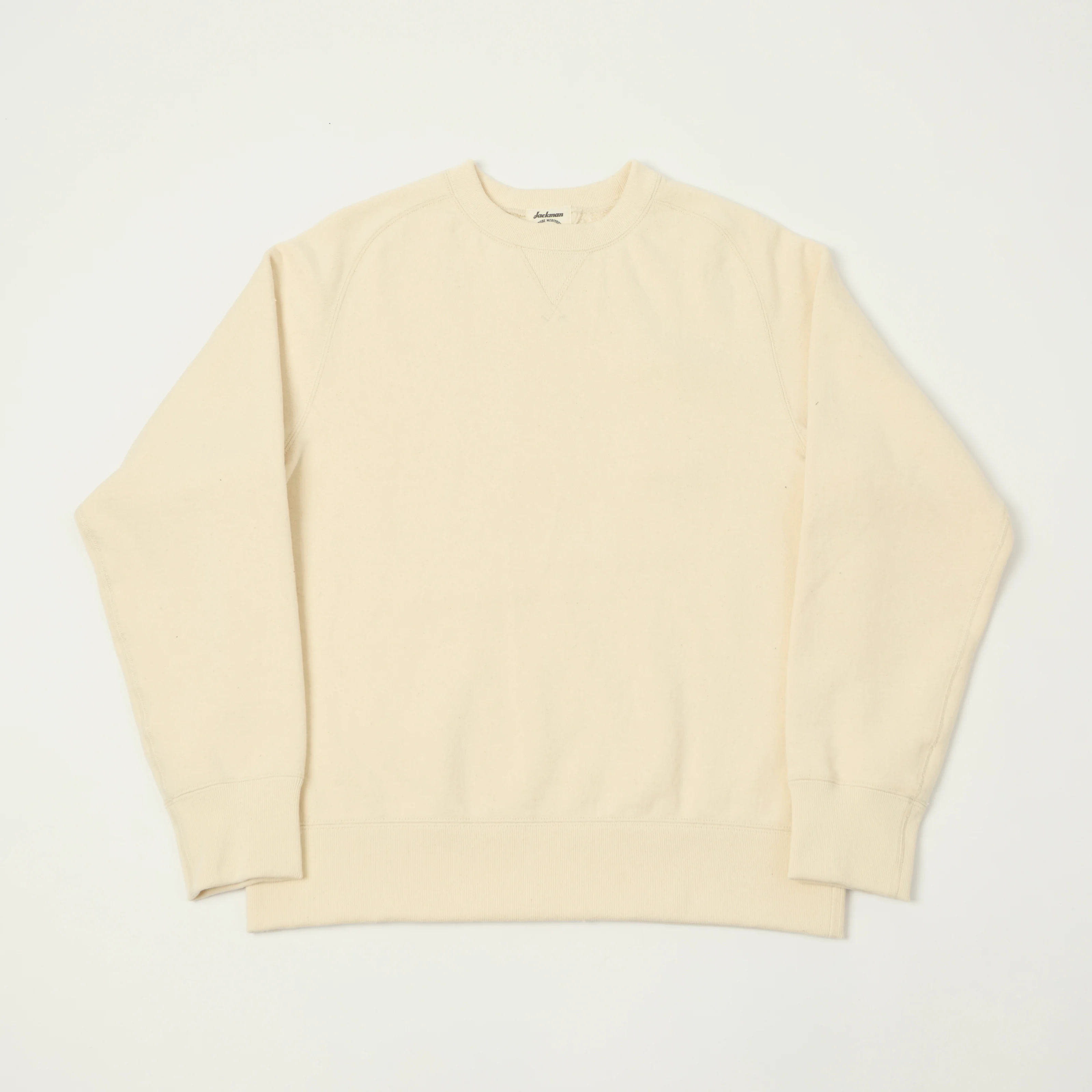 Jackman 'Big Loop' Freedom Sleeve Sweatshirt - Ecru
