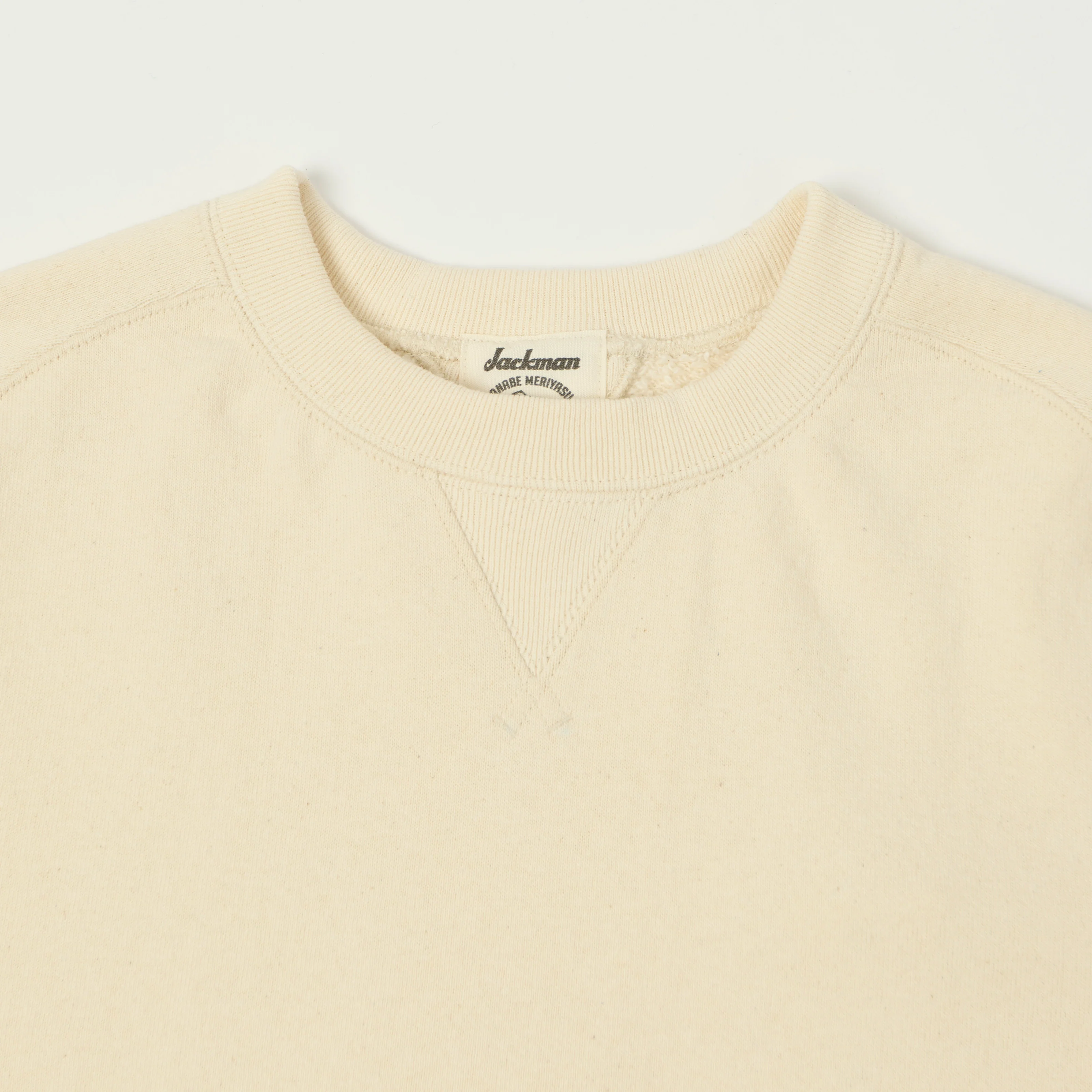 Jackman 'Big Loop' Freedom Sleeve Sweatshirt - Ecru - Image 2