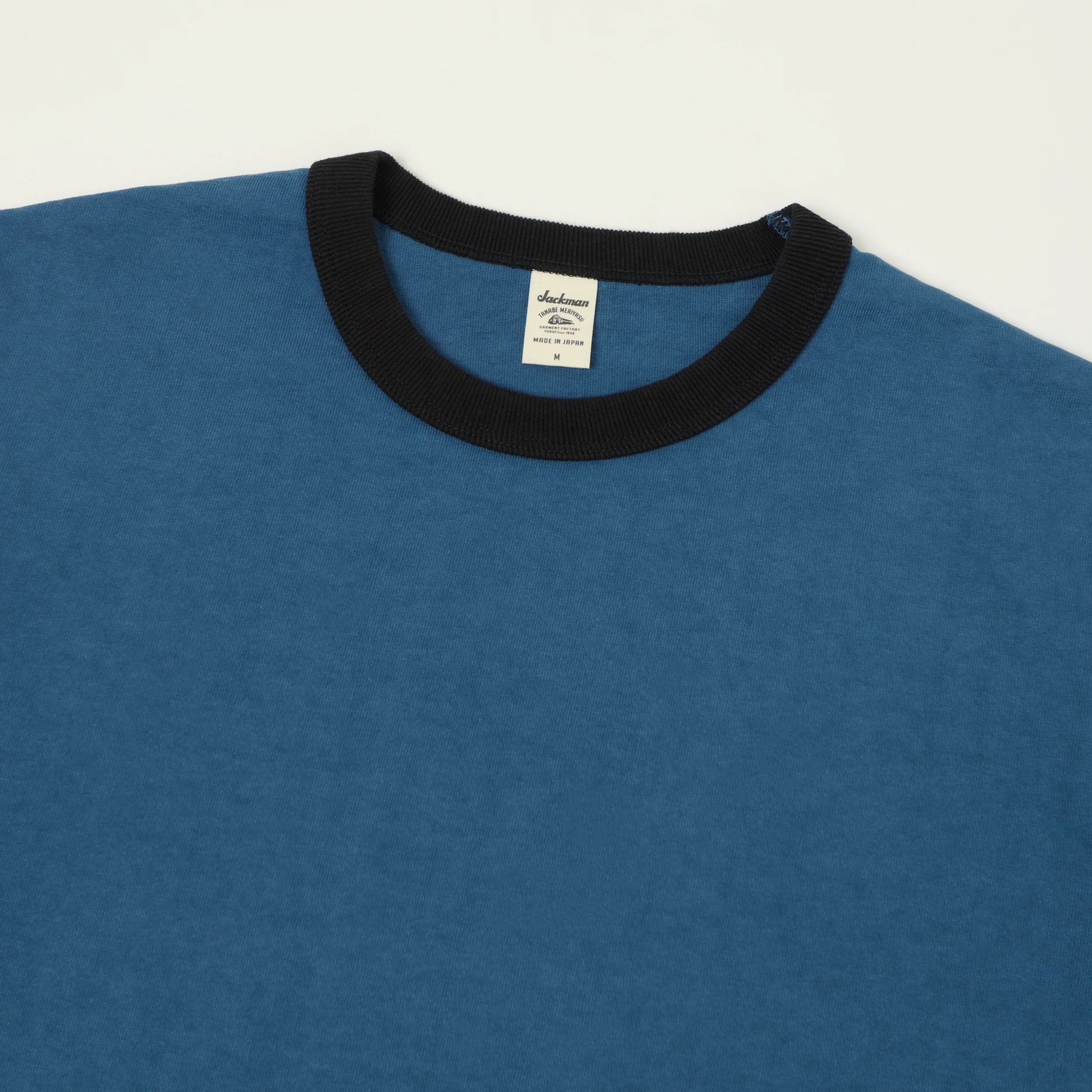 Jackman Long Sleeve Dotsume T-shirt - Blue/Black - Image 2