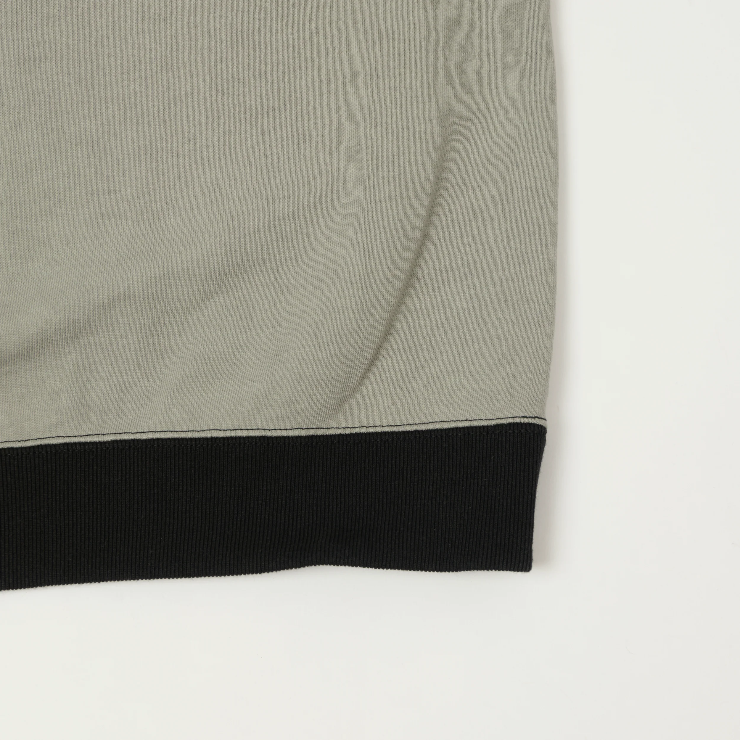 Jackman Dotsume Rib T-Shirt - Lizard Green/Black - Image 3