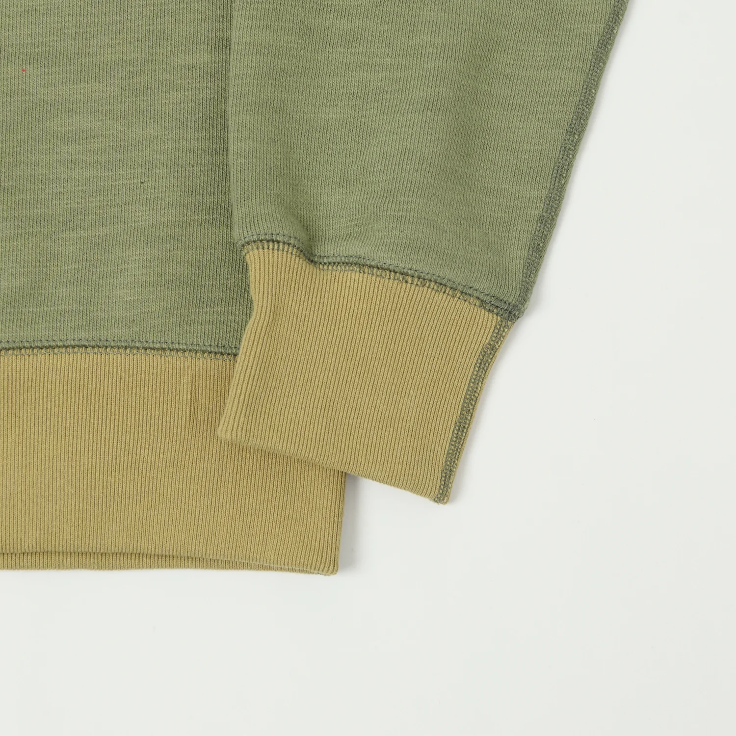Jackman GG Crewneck Sweatshirt - Olive/Ocher - Image 3