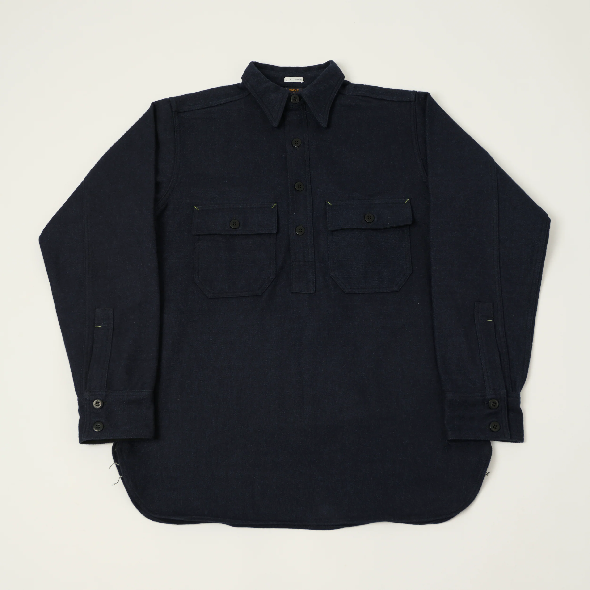 John Gluckow Lot. JG-04 Pullover CPO Shirt - Navy